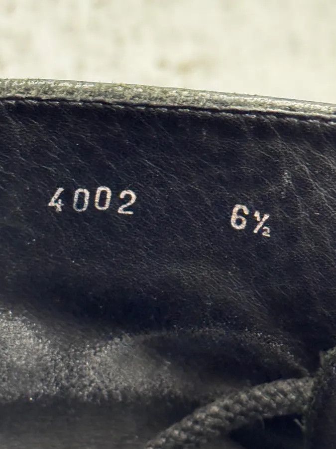 Designer × Dolce & Gabbana × Vintage 2000s Dolce & Gabbana Black Eroded Leather Boots Size US 8.5 / EU 41-42 - 10 Thumbnail