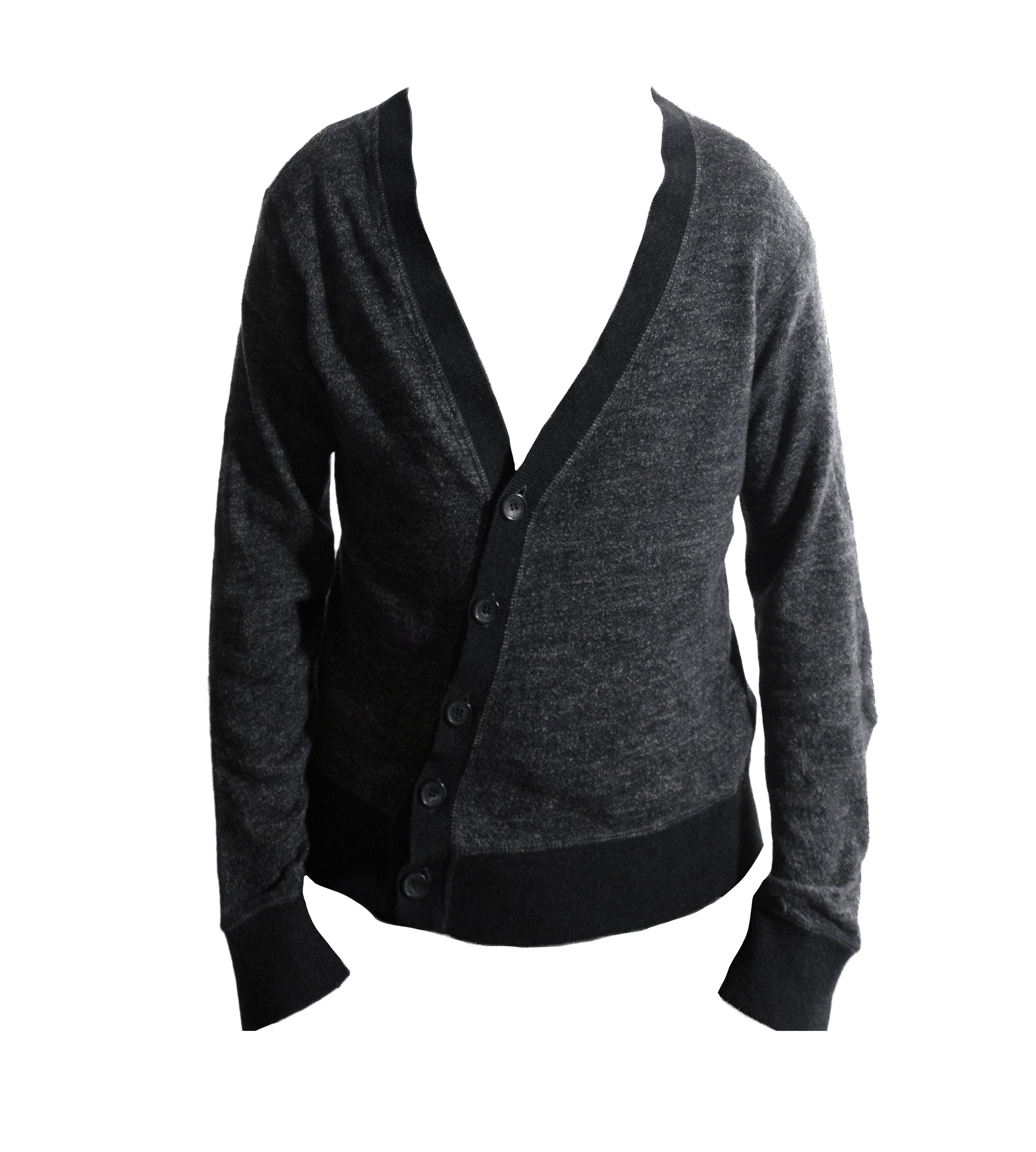 Dolce & Gabbana Asymmetric Button-Up Wool Blend Cardigan Size US L / EU 52-54 / 3 - 1 Thumbnail