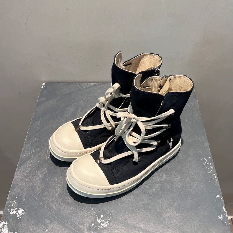 Rick Owens Rick Owens Secondary Line High Top Nylon Material Five Sta Size US 6 / IT 36 - 2 Thumbnail