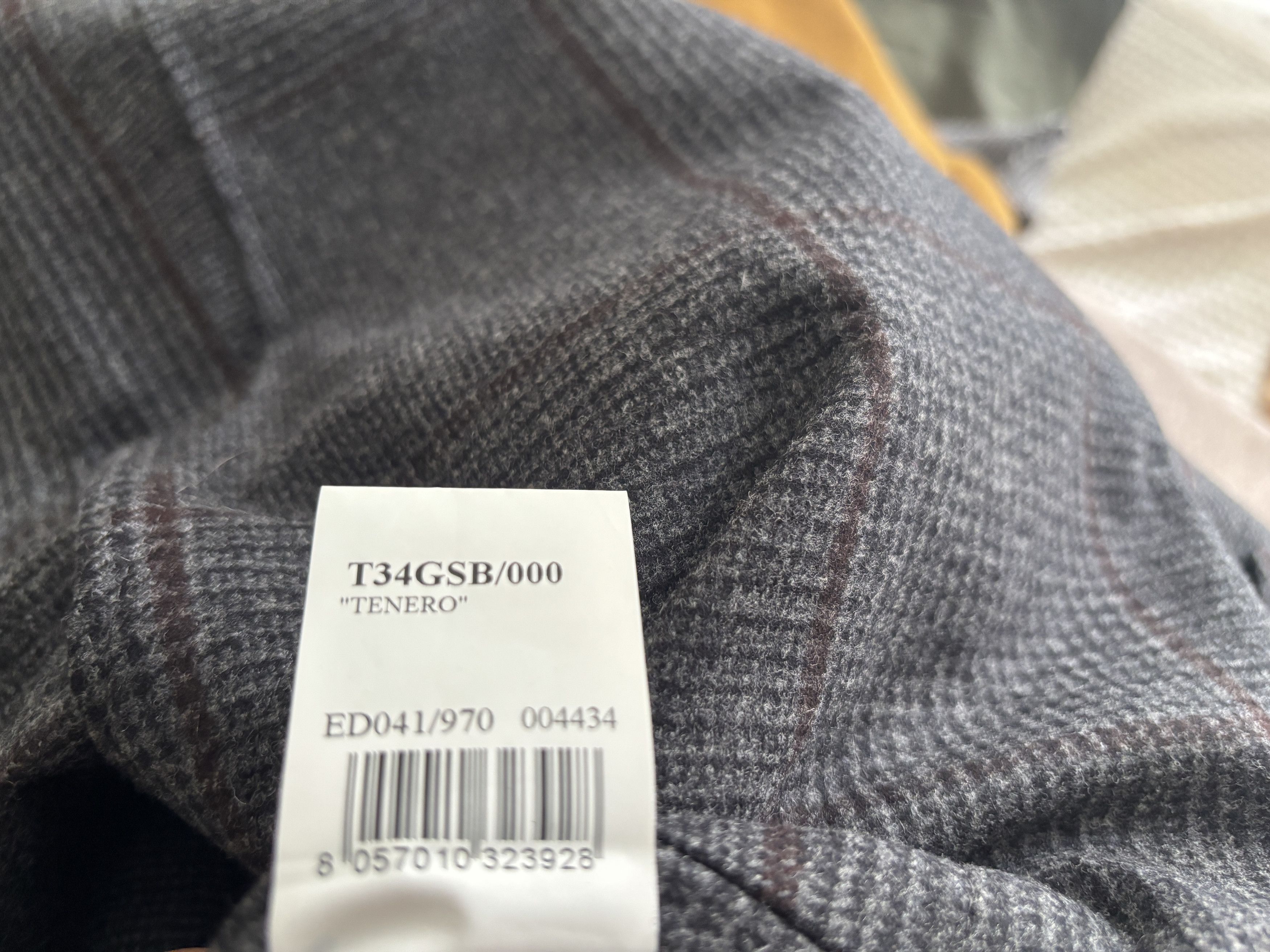 Eidos Napoli $1800 3 roll 2 Unlined Prince of Wales Check Sport Coat Size 42R - 12 Thumbnail