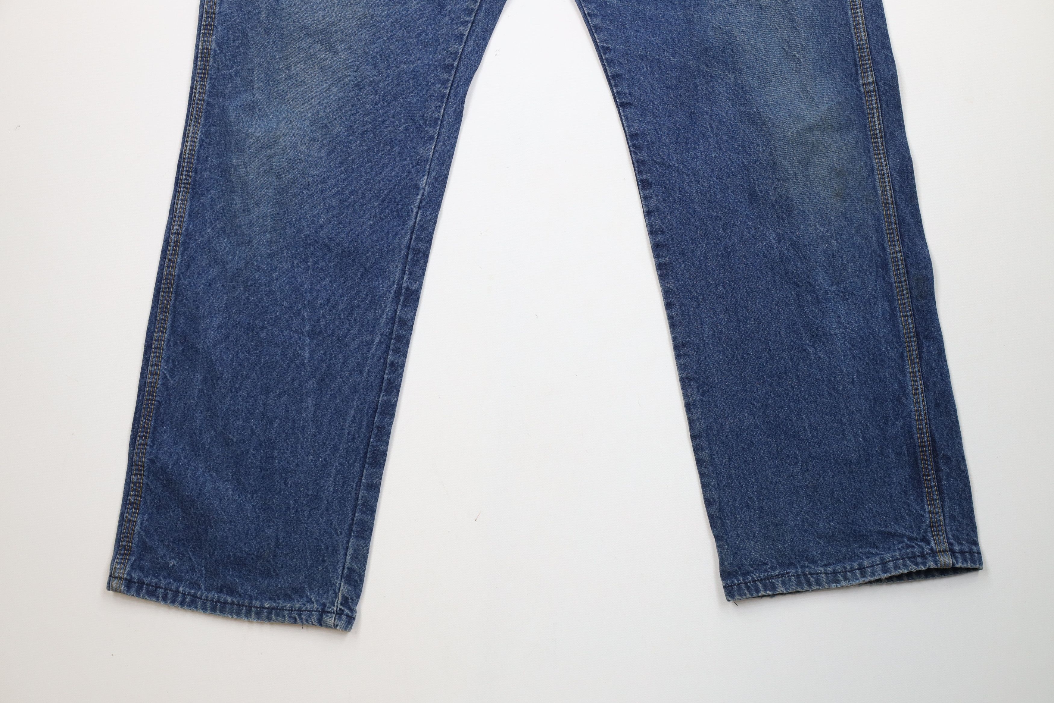 Vintage Vintage 70s Streetwear Wide Leg Dungaree Denim Jeans USA Size US 36 / EU 52 - 4 Thumbnail