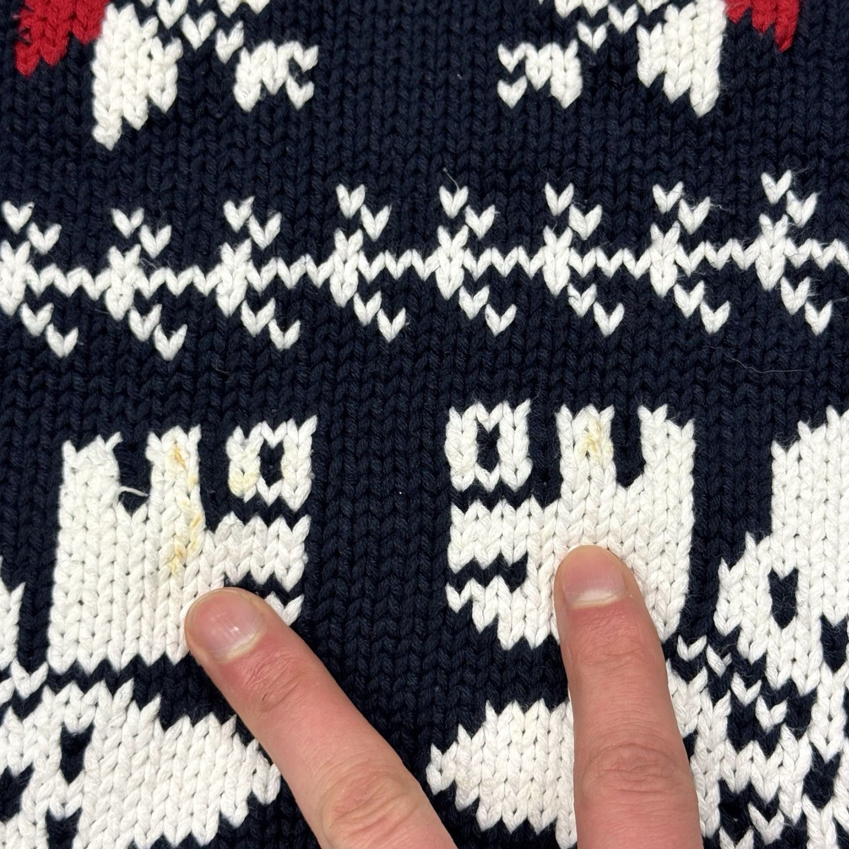 Vintage VINTAGE Savile Row Sweater Mens XL Cotton Fair Isle Knit Heavyweight 80s Blue Pullover Holiday Size US XL / EU 56 / 4 - 4 Thumbnail