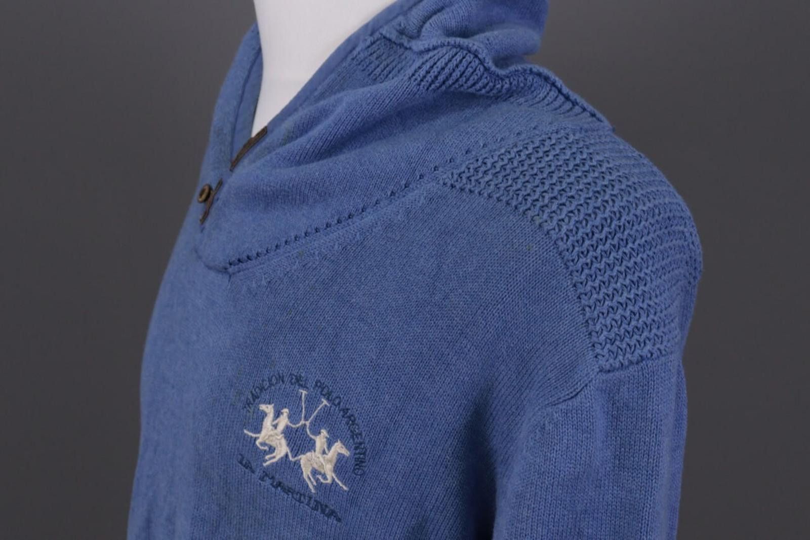 La Martina La Martina Buenos Aires Blue Knit Sweater Size 2XL / XXL Size US XXL / EU 58 / 5 - 10 Thumbnail