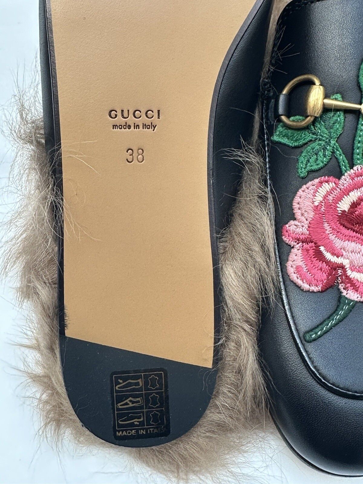 Gucci Size-IT-38/US-8 New Gucci Princetown Mules Woman's Size US 8 / IT 38 - 9 Thumbnail