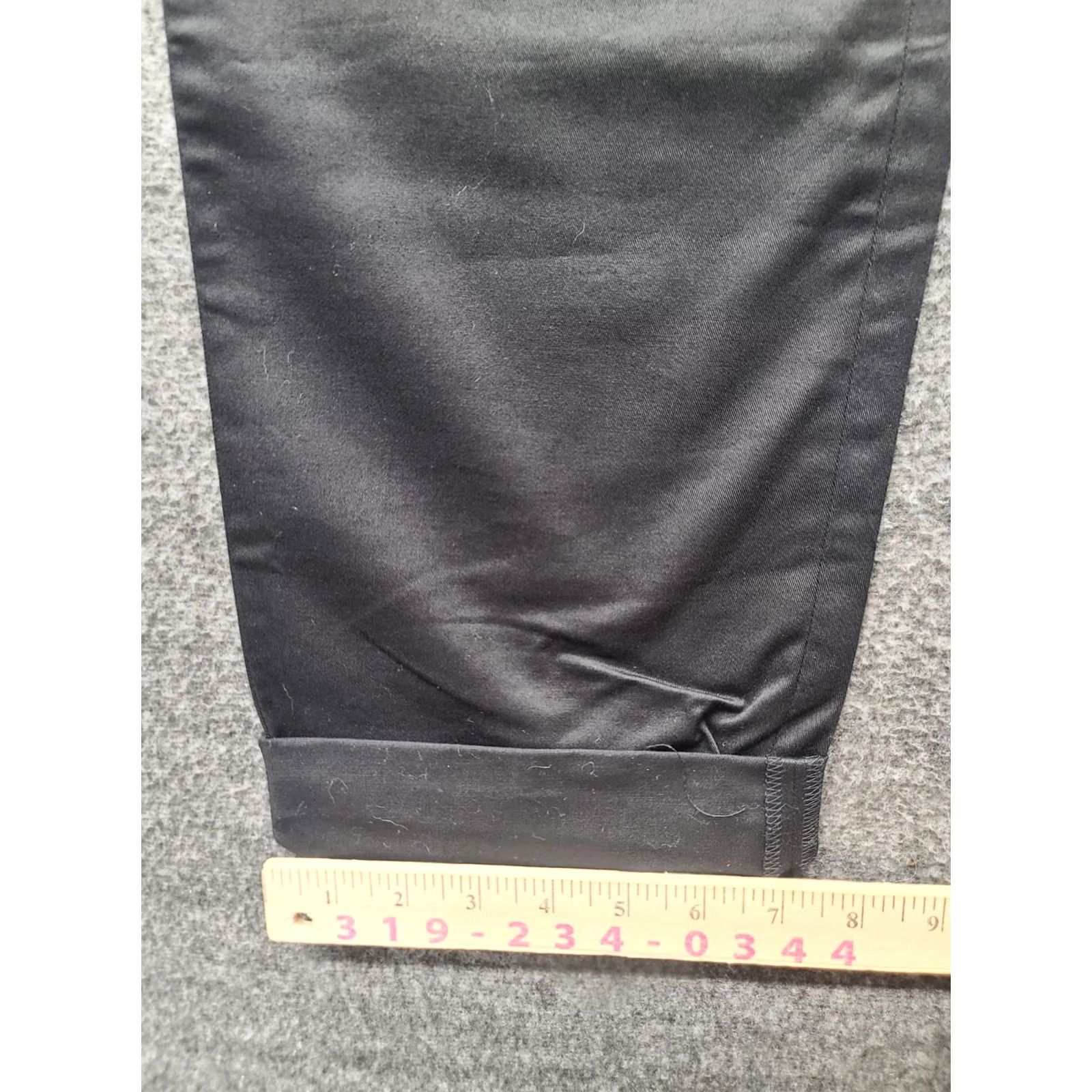 Ralph Lauren Lauren Ralph Lauren Active Pants Womens 6 29x29 Regular Straight Leg Cargo Black Cotton Spandex Knit Zip Button Pockets Casual Workwear Size 28" / US 6 / IT 42 - 7 Thumbnail