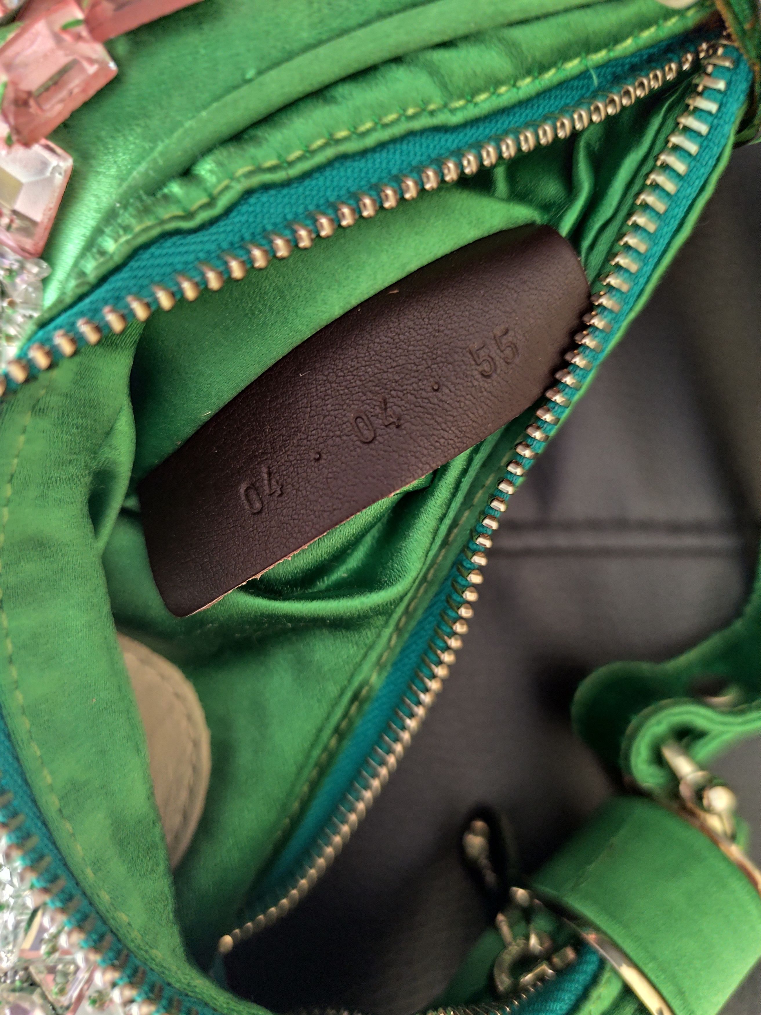 Chloe × Phoebe Philo × Vintage Chloe Vintage Green Satin Bracelet Bag - Phoebe Philo 2000s Size ONE SIZE - 5 Thumbnail
