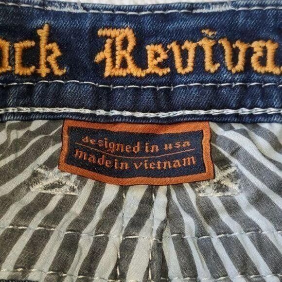 Rock Revival Rock Revival Bootcut Decorative Pockets Blue Sz. 28 Jeans Size 28" / US 6 / IT 42 - 9 Thumbnail