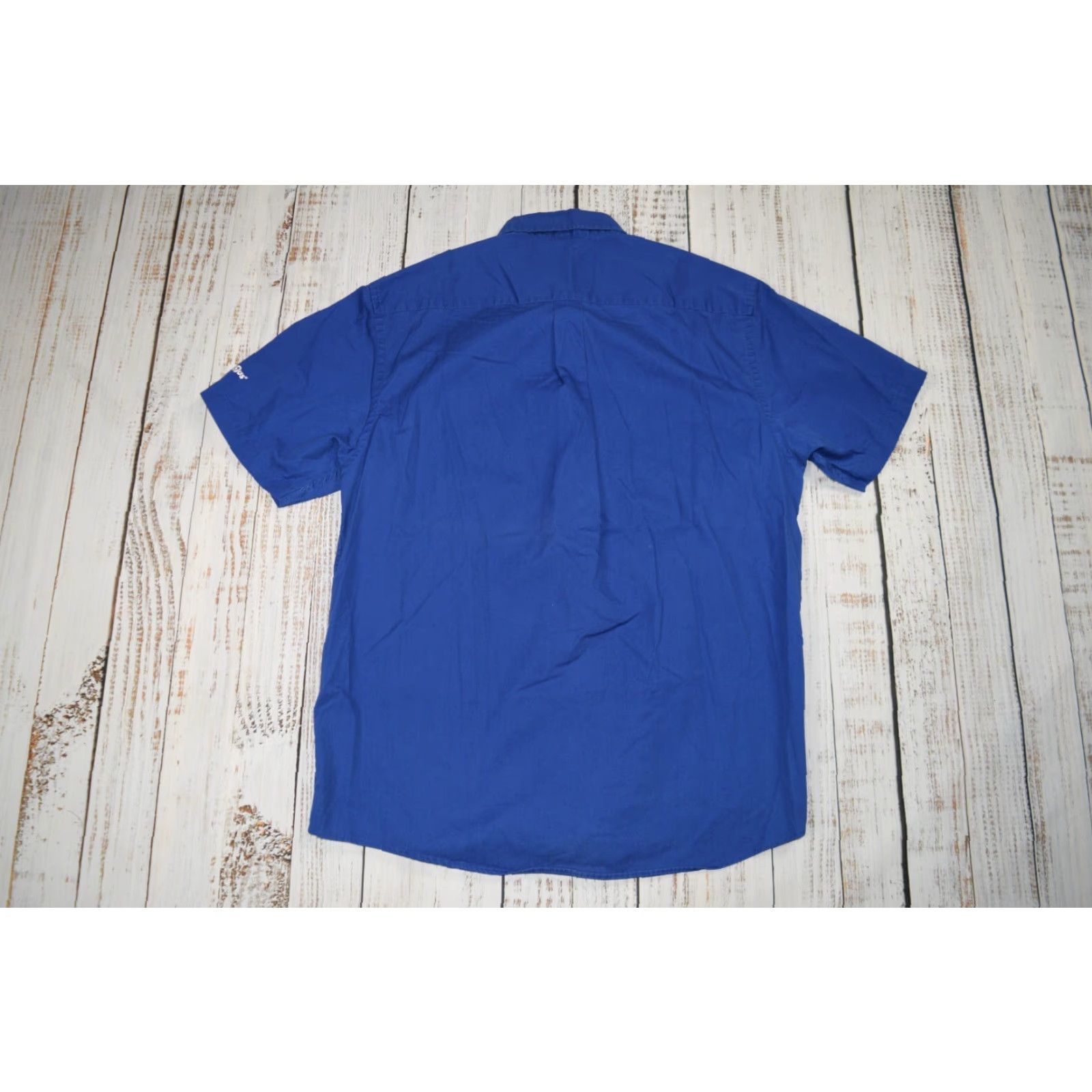 Port Authority PORT AUTHORITY Work Shirt - Button Down Long Sleeve - Blue - Cotton Blend - Size Large - Unisex Size US L / EU 52-54 / 3 - 6 Thumbnail