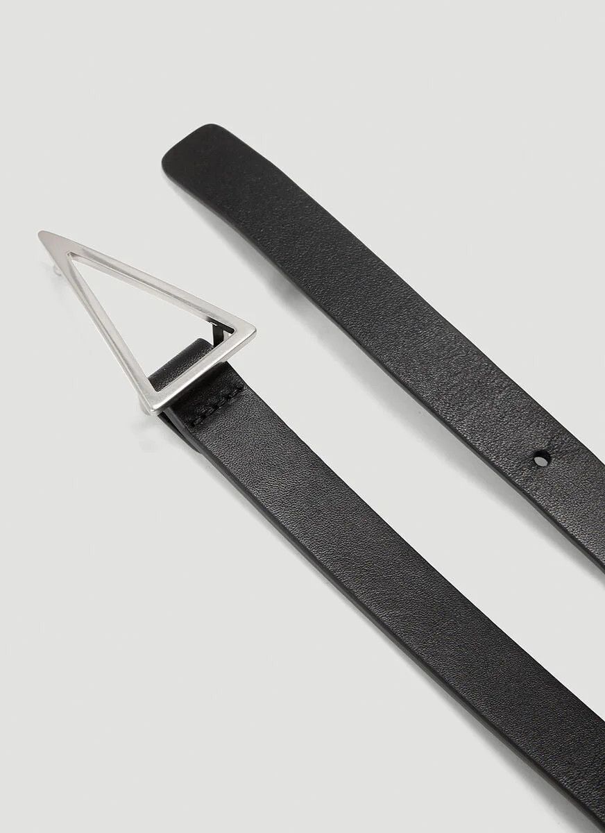 Bottega Veneta o1n1vont1224 Size: 110 / Triangle Belts in Black Size 42 - 3 Thumbnail