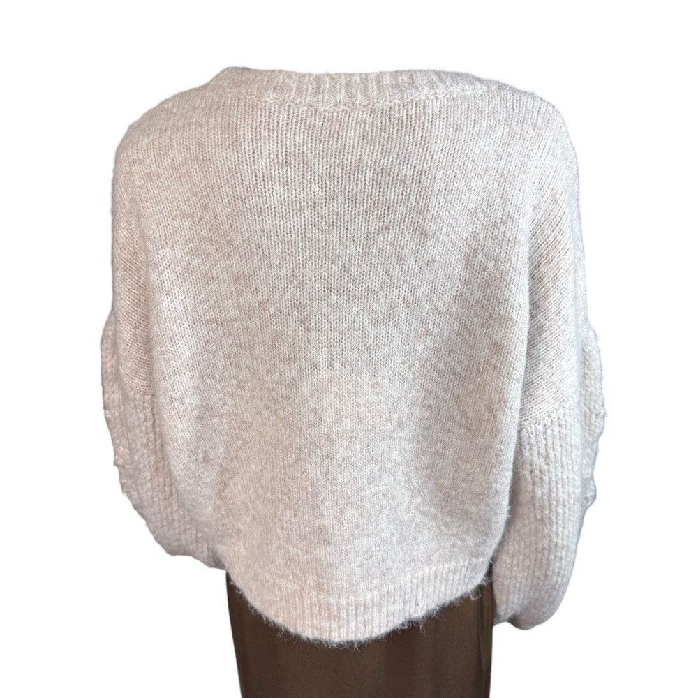 Other NWT New DRA Oatmeal Cynthia Floral Embroidered Wool Blend S Size S / US 4 / IT 40 - 4 Thumbnail