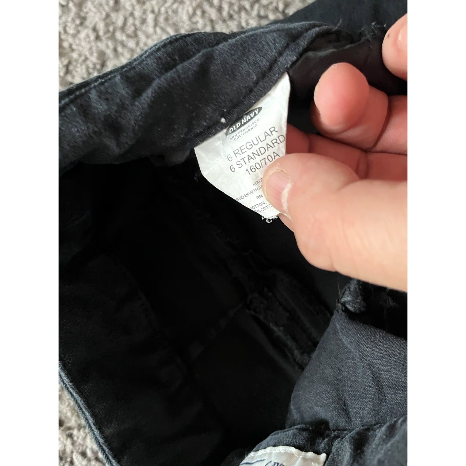 Old Navy Old Navy Women Pants Black Pixie Ankle Slim 6 Cotton Blend Mid Rise Flat Front Secret Slim Pocket Size 28" / US 6 / IT 42 - 6 Thumbnail