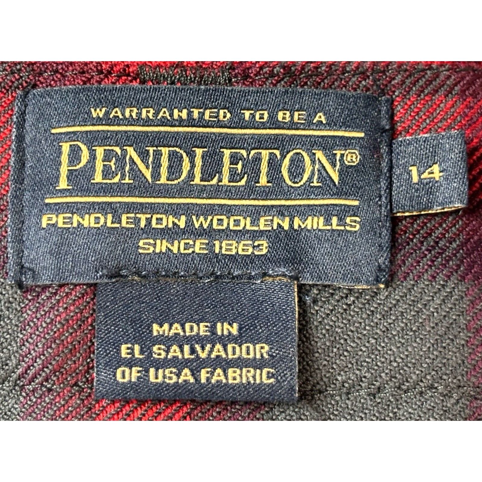 Pendleton PENDLETON Virgin Wool Dress Pants Size 14 Women’s Tapered Plaid Lined Red Green Multicolor Size 36" / US 14 / IT 50 - 6 Thumbnail