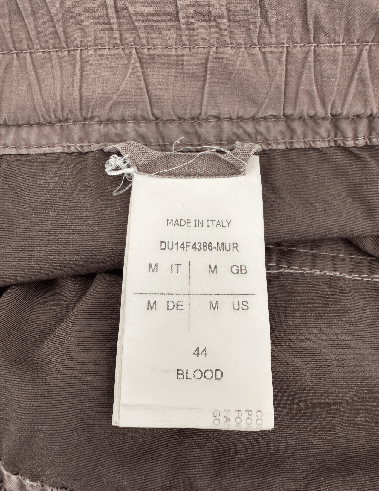 Rick Owens Rick Owens RARE COLOR Blood Creatch Cargo Shorts Size US 34 / EU 50 - 13 Thumbnail