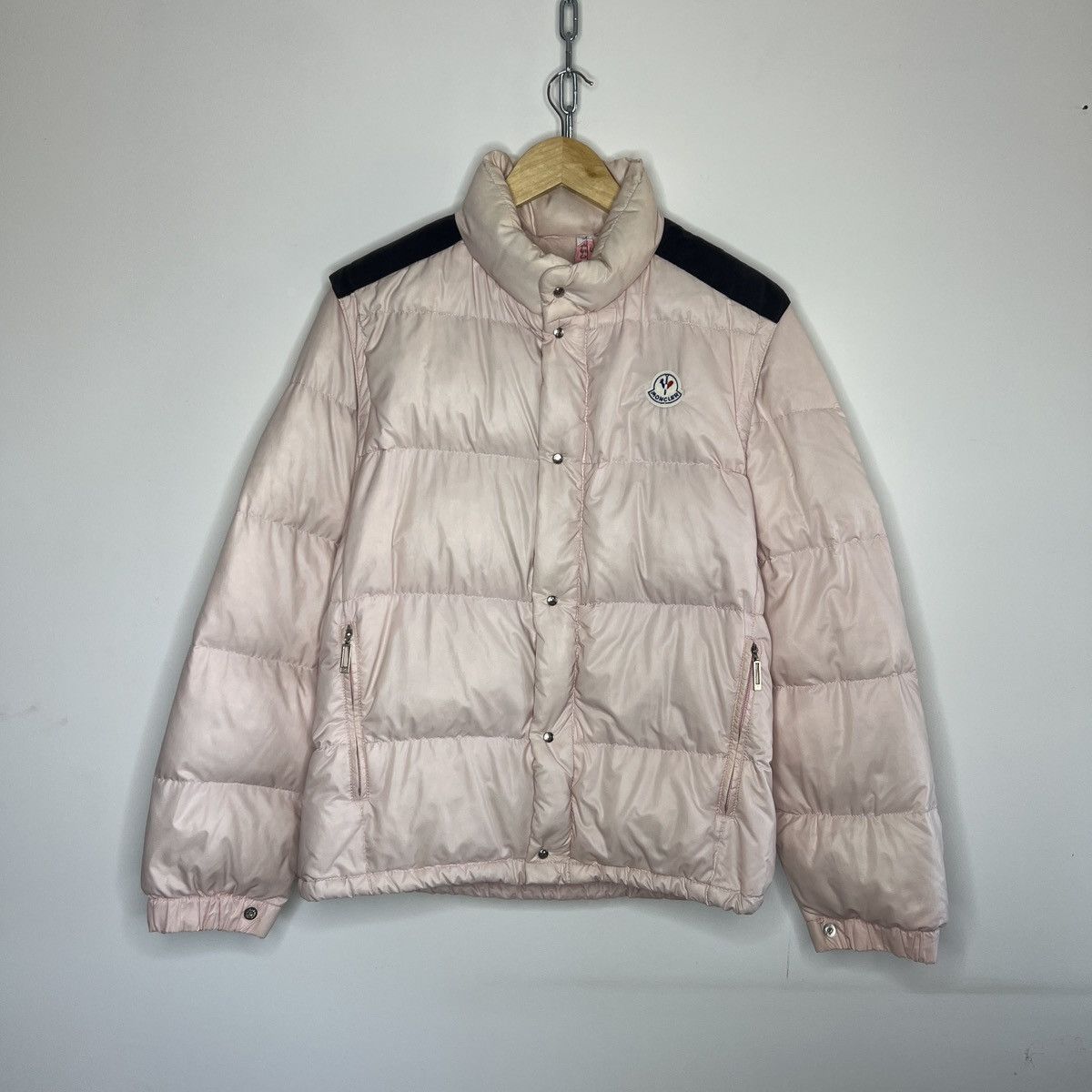 Moncler × Vintage Vintage Moncler Puffer Goose Down Jacket Pink Shiny 2in1 Size M / US 6-8 / IT 42-44 - 1 Thumbnail