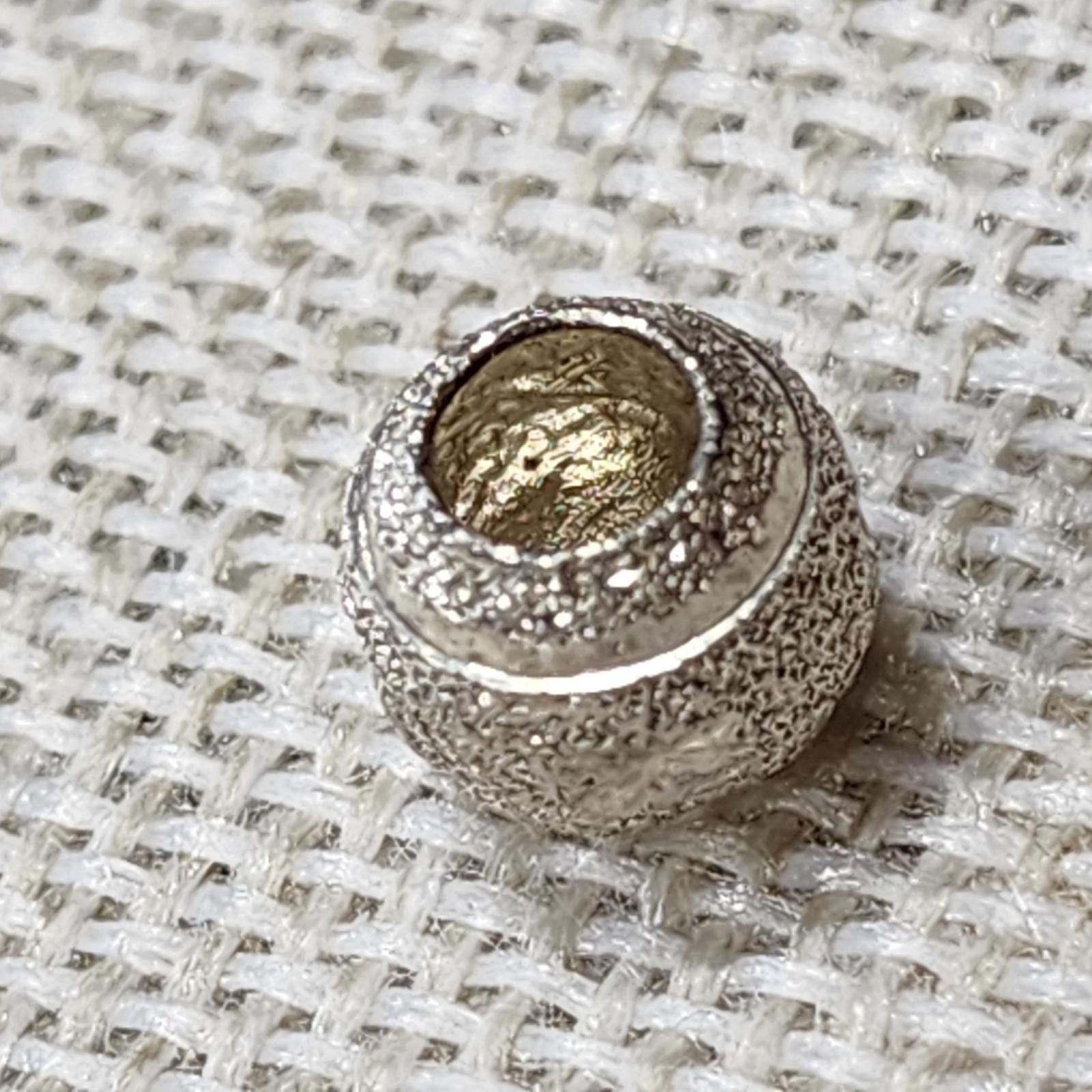 The Unbranded Brand Sterling Silver Textured Star Charm Bead for Bracelets Size ONE SIZE - 4 Thumbnail