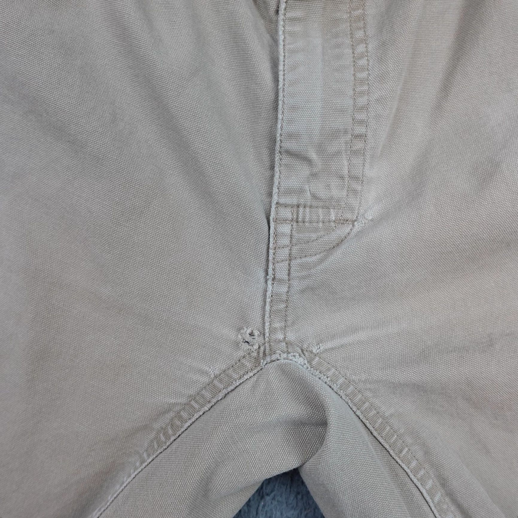 Vintage Stio Pants Mens 35x30 Beige Khaki Outdoor Workwear Paint Stains Size US 35 - 5 Thumbnail