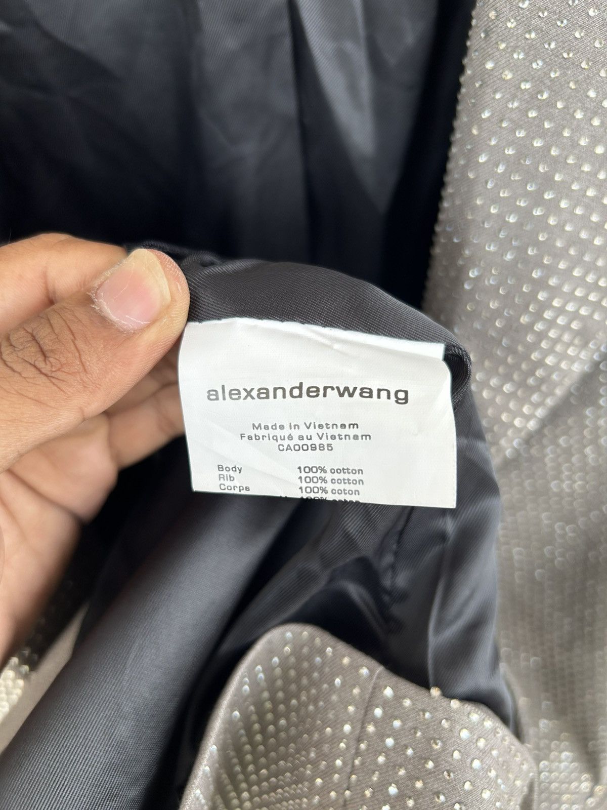 Alexander Wang Holy Grail❗️Crystal Blazer Size 46R - 10 Thumbnail