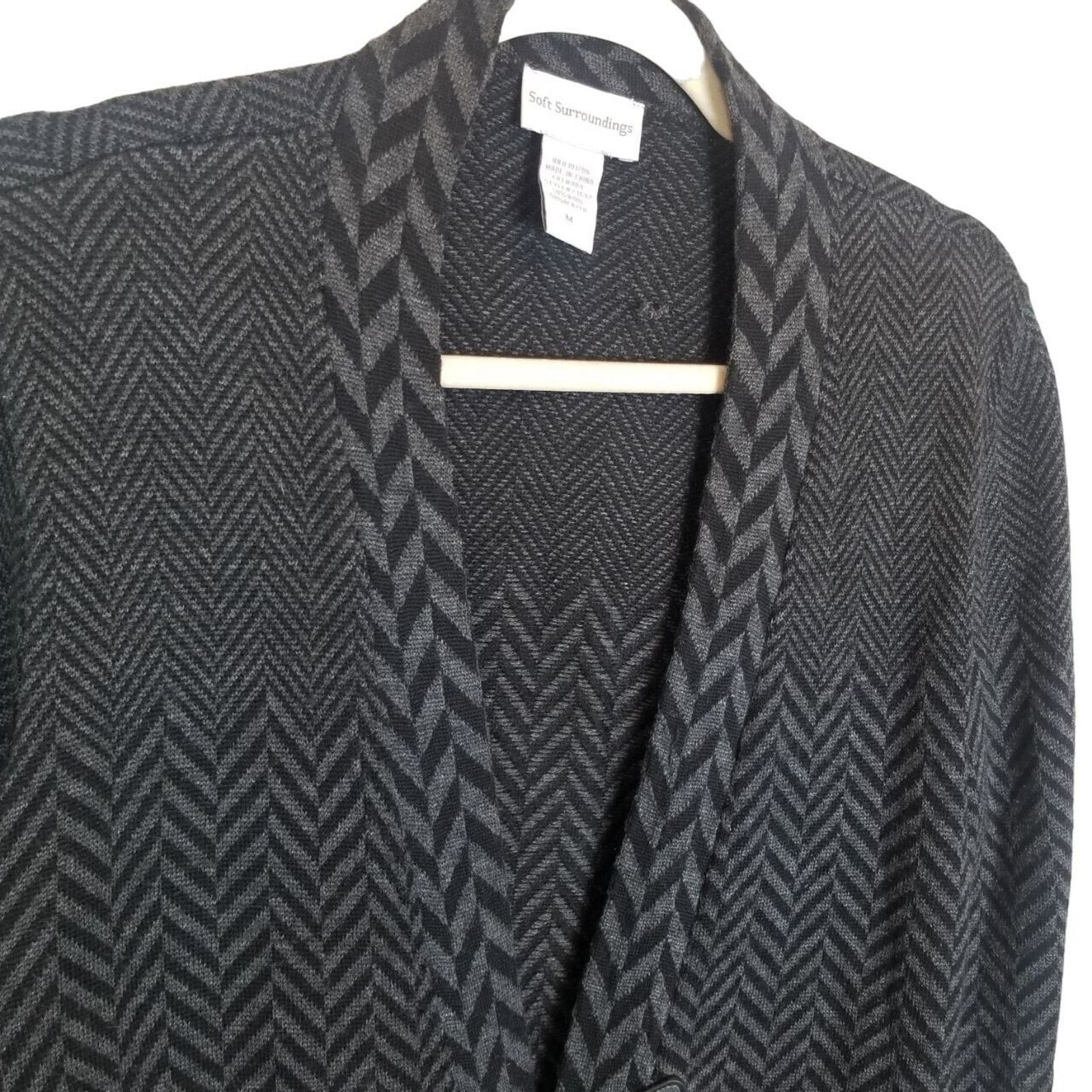 Soft Surroundings Soft Surroundings Womens Wool Bow West Saxton Cardigan M Size M / US 6-8 / IT 42-44 - 6 Thumbnail