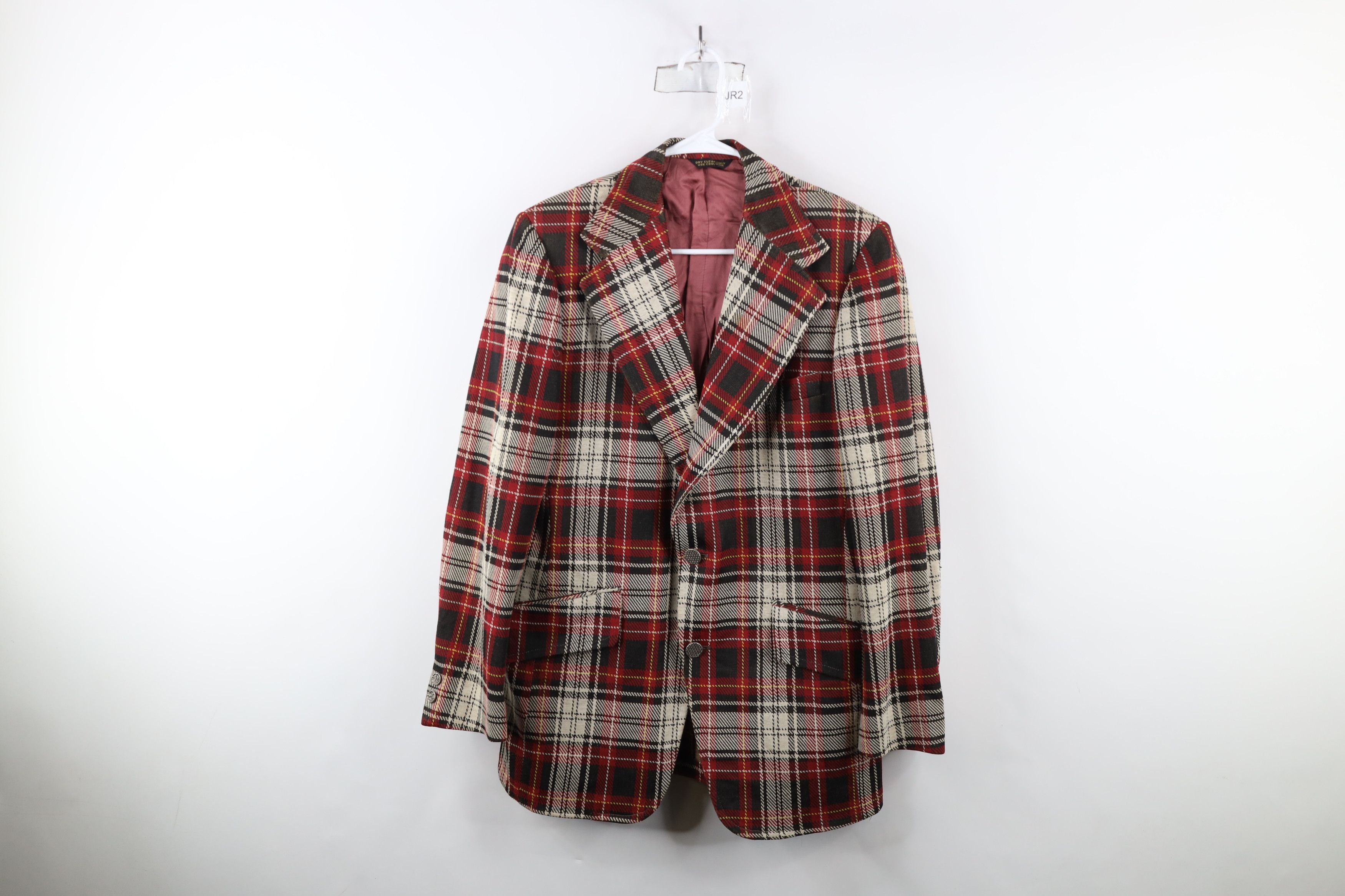 Vintage Vintage 60s 70s Streetwear Suit Coat Blazer Jacket Plaid USA Size US L / EU 52-54 / 3 - 1 Thumbnail