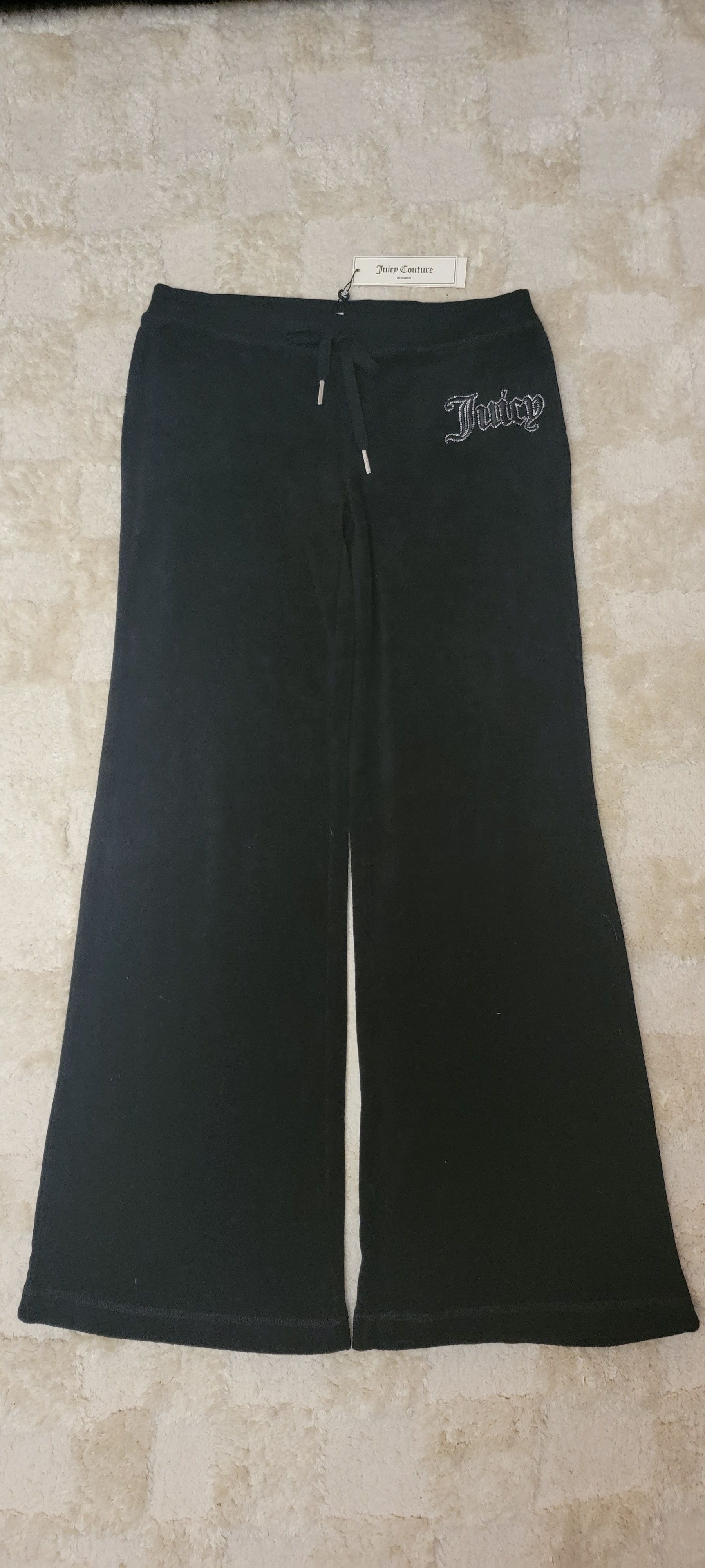 Juicy Couture Tonal Towel Terry Track Pants Size 27" / US 4 / IT 40 - 1 Thumbnail