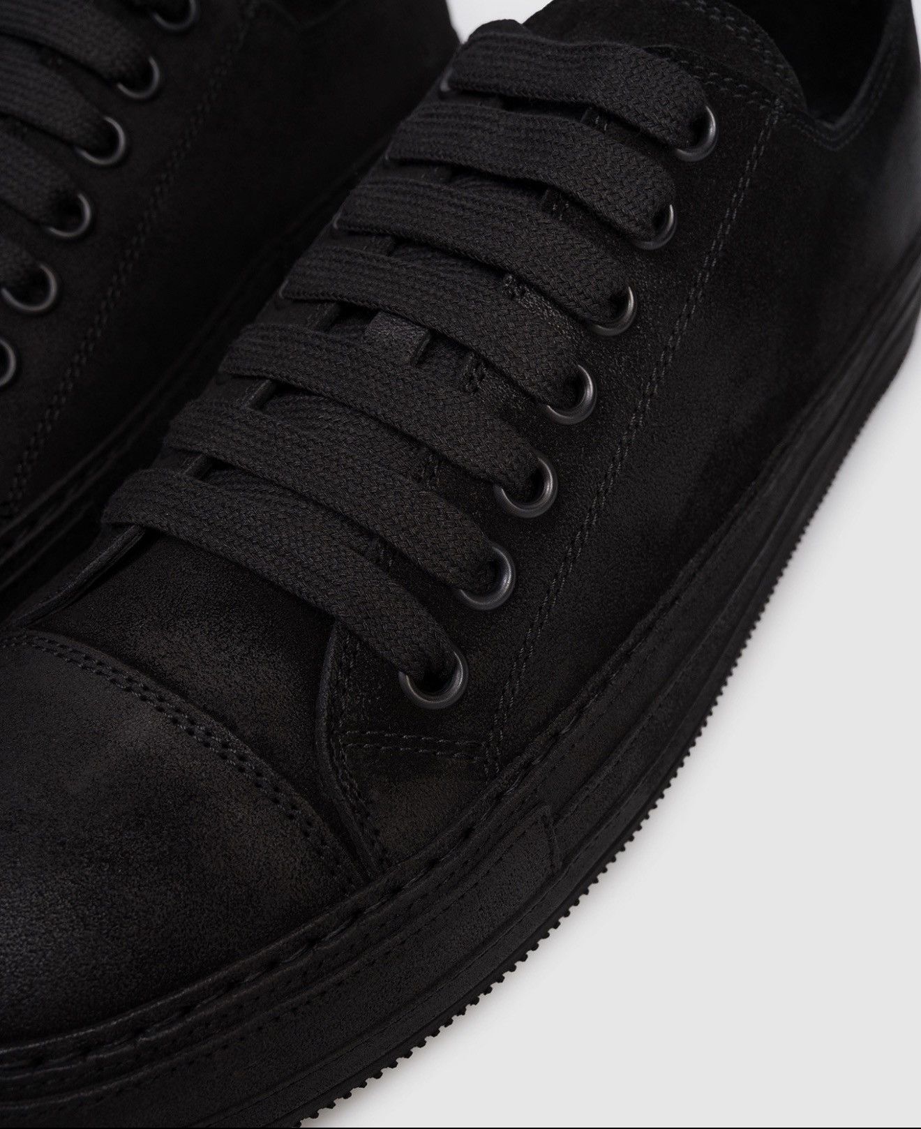 Ann Demeulemeester Ann Demeulemeester Gert Crosta Black Suede Sneakers Size US 11 / EU 44 - 5 Thumbnail