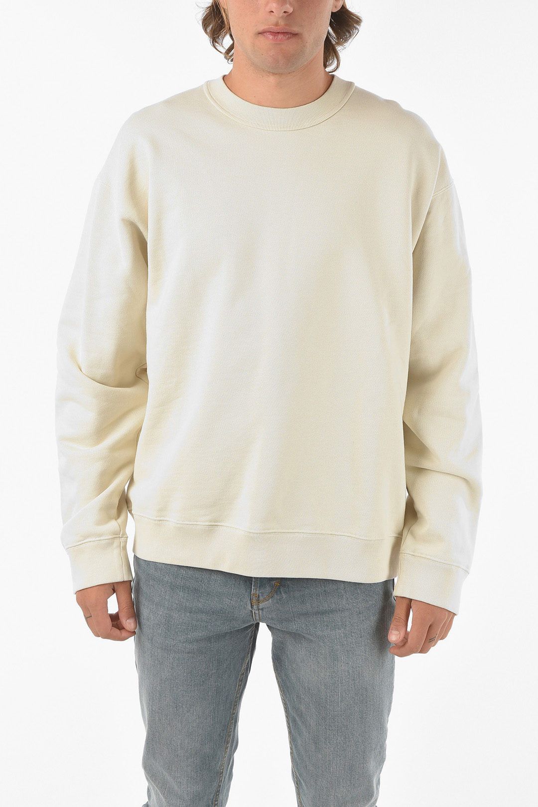 image of Ambush Design Og1Mm1223 Crew Neck Sweatshirt In Skin, Men's (Size Small)