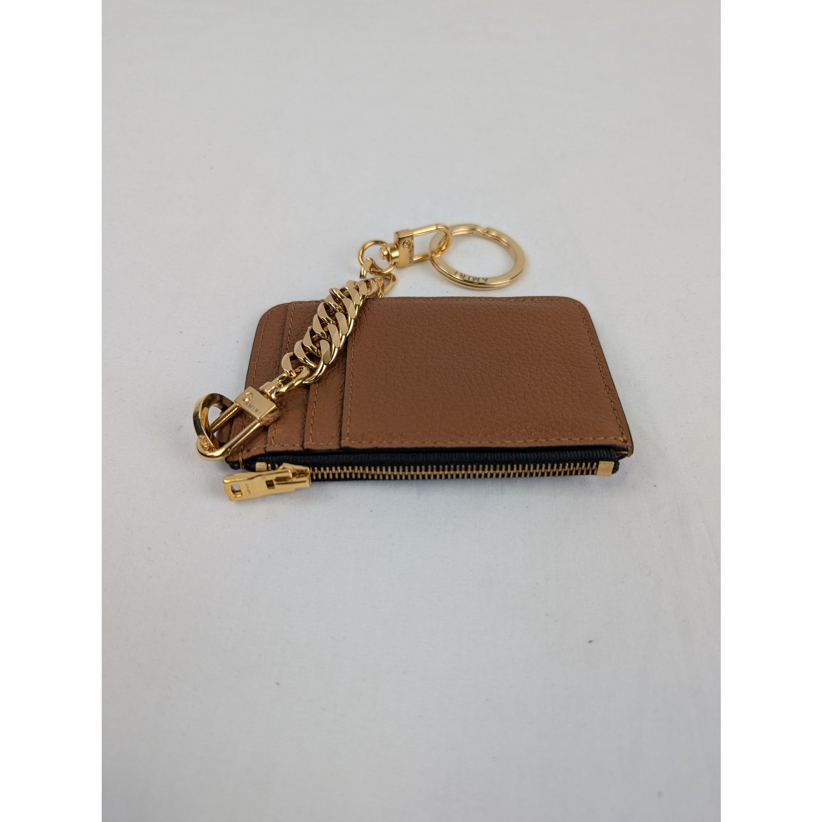 Amiri o1rshd1 Size: OS / Pebbled W/ Logo Chain Wallet in Brown Size ONE SIZE - 6 Thumbnail