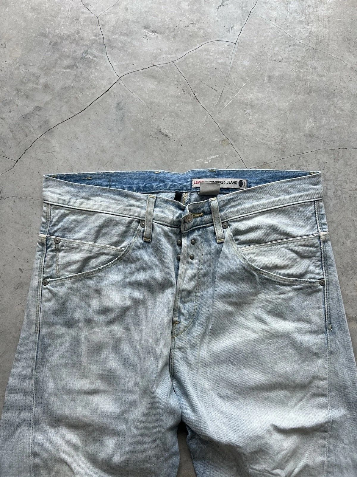 Levi's Levis Engineered Jeans Buckleback Tag W31 Actual 33x33 Size US 31 - 2 Thumbnail