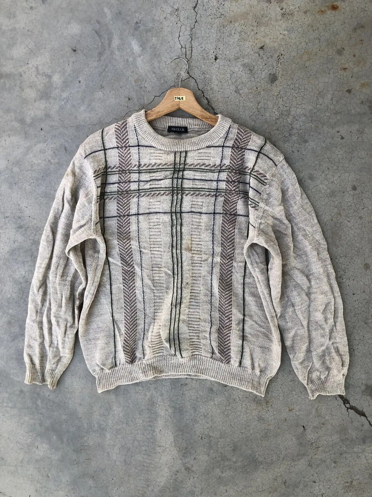 Designer × Japanese Brand × Vintage 📌Japanese Ex-Club Knitsweater Jumper/Memeri Free style Size US L / EU 52-54 / 3 - 1 Thumbnail