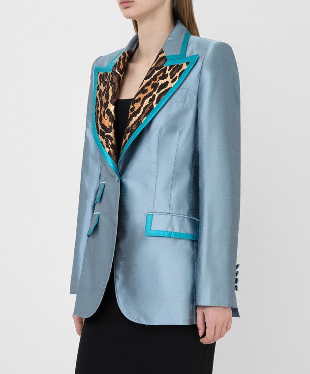 Dolce & Gabbana o1y0825 Blazer in Pastel Blue Size XS / US 0-2 / IT 36-38 - 3 Thumbnail