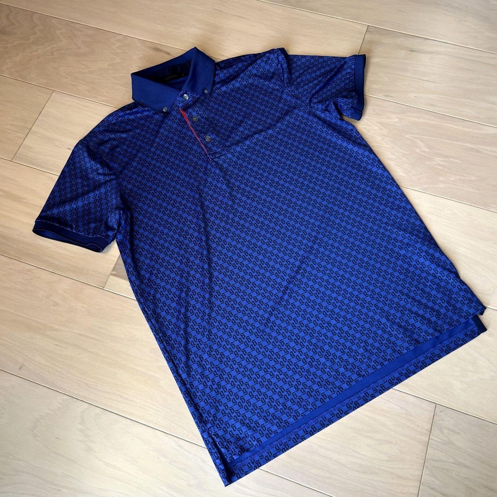 Vintage Greyson Golf Polo Shirt Men's Small Blue All Over Print G Short Sleeve Size US S / EU 44-46 / 1 - 2 Thumbnail