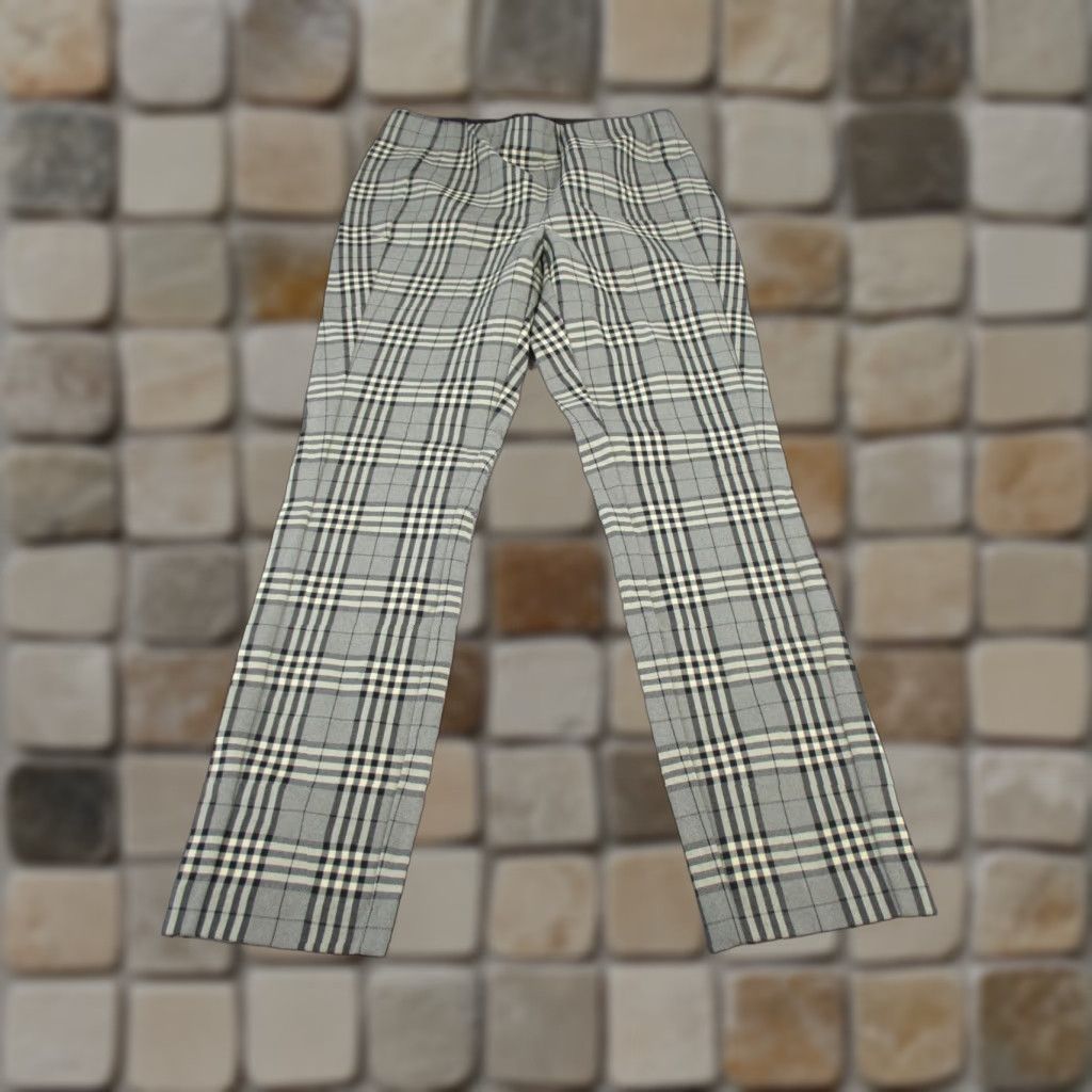 Rag & Bone VINTAGE Rag & Bone Pants Womens Size 4 Gray Black Plaid Slim Fit Dress Pants Skinny Slacks Women's Size 27" / US 4 / IT 40 - 1 Thumbnail