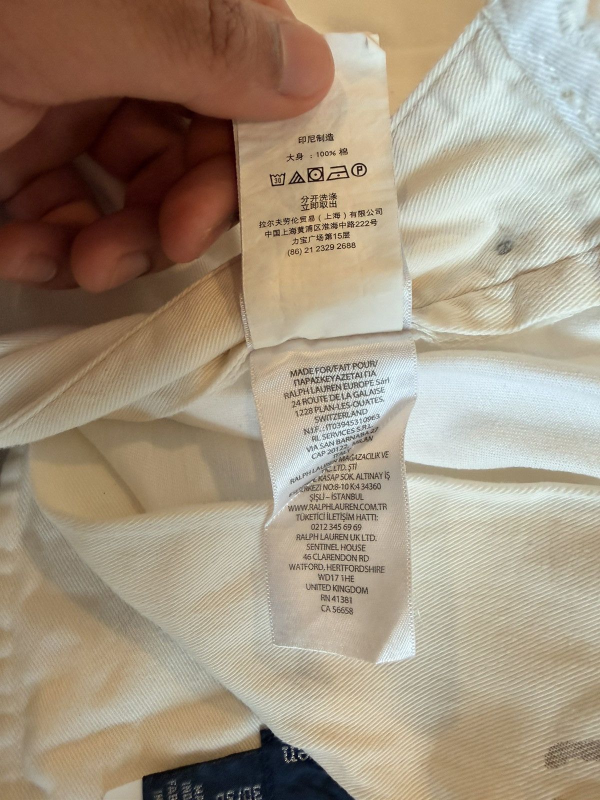 Polo Ralph Lauren Polo Ralph Lauren White Relaxed Fit Trousers Size 28 Size US 28 / EU 44 - 5 Thumbnail