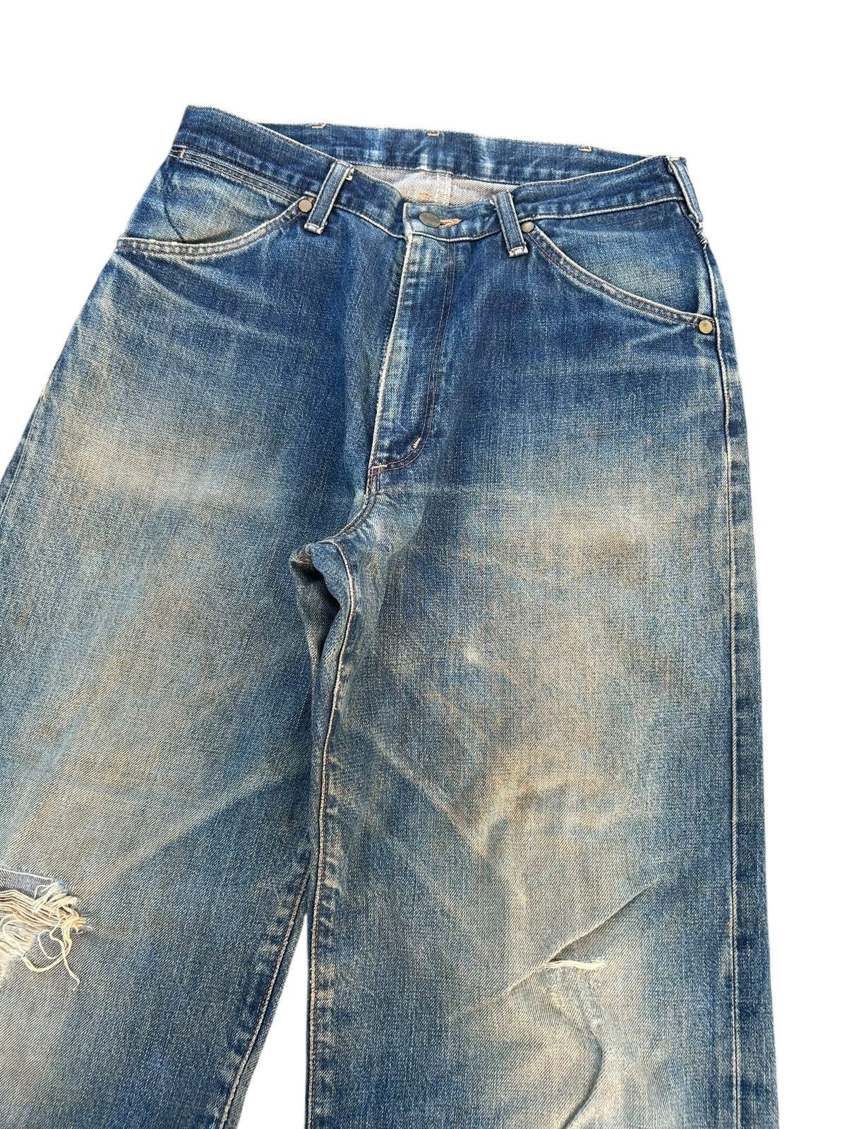 Japanese Brand × Kapital × Vintage Wrangler Selvedge Baggy Vintage Distressed Denim jeans Size US 30 / EU 46 - 3 Thumbnail