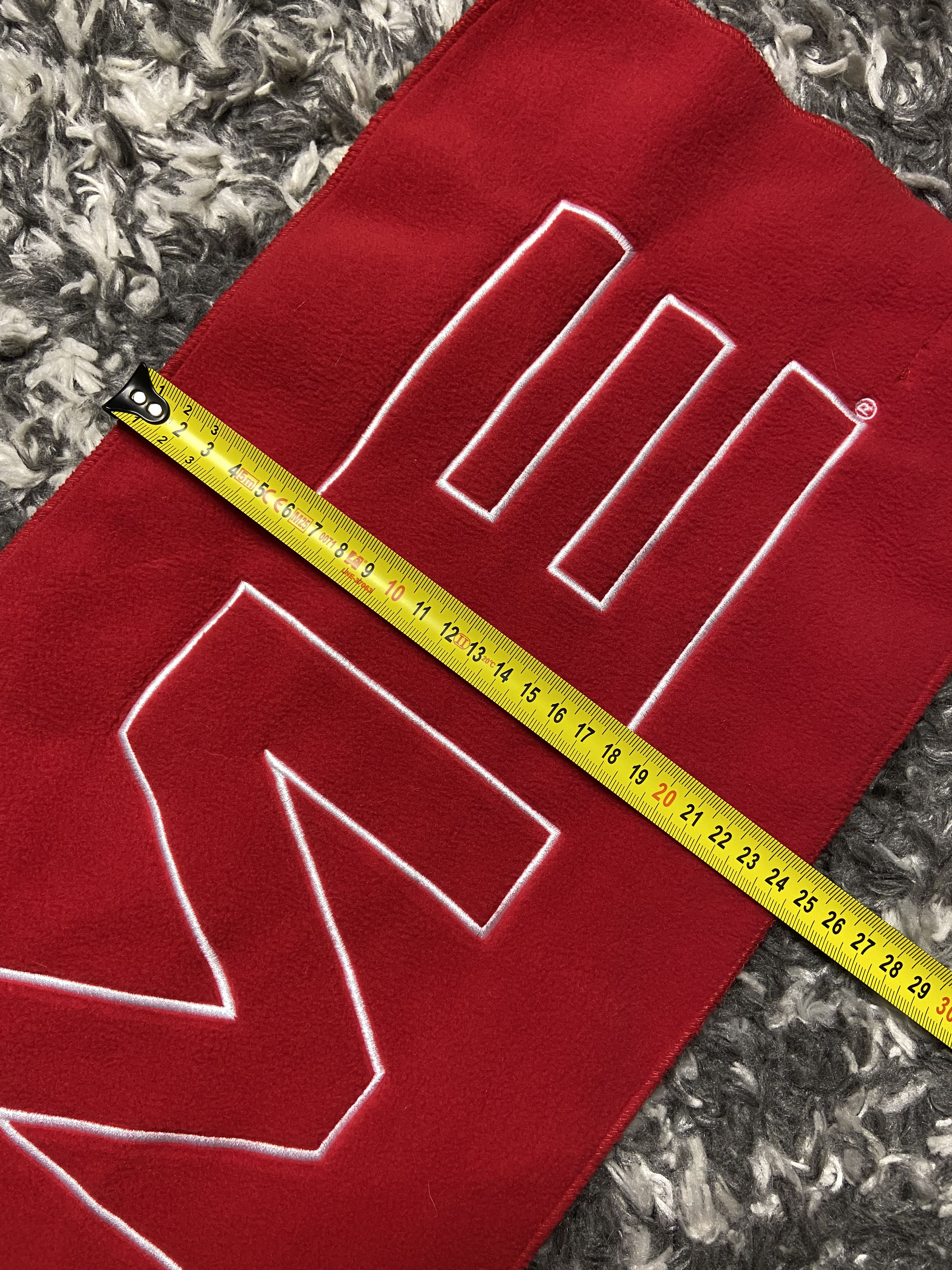 Supreme Supreme Polartec Logo Scarf in Red Polartec 200 Fleece FW17 Size ONE SIZE - 6 Thumbnail