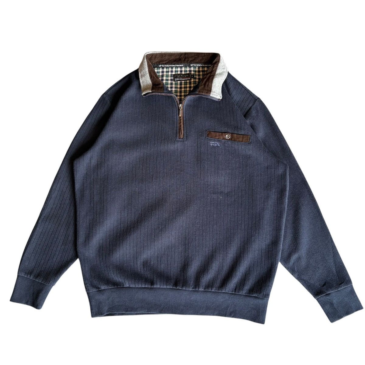 Kansai Yamamoto Kansai Yamamoto Halfzipper Sweatshirt Size US M / EU 48-50 / 2 - 1 Thumbnail