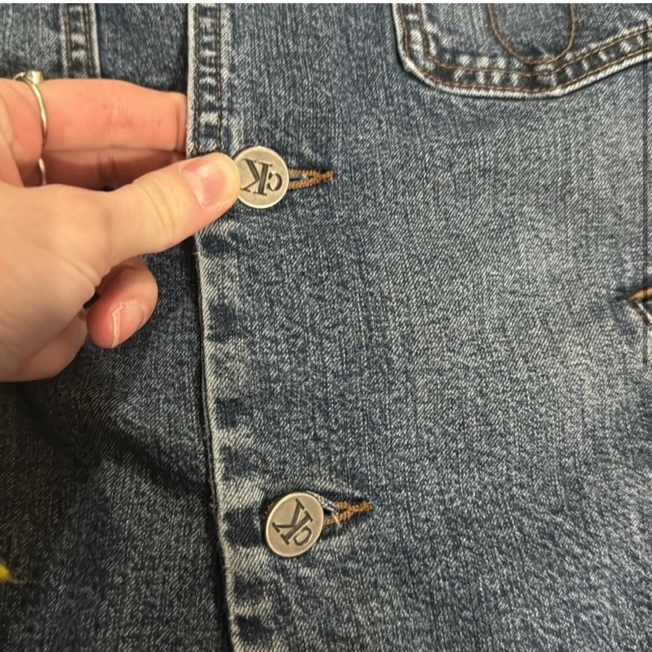 Calvin Klein × Vintage Y2K Calvin Klein Jeans Denim Jacket Size M / US 6-8 / IT 42-44 - 2 Thumbnail