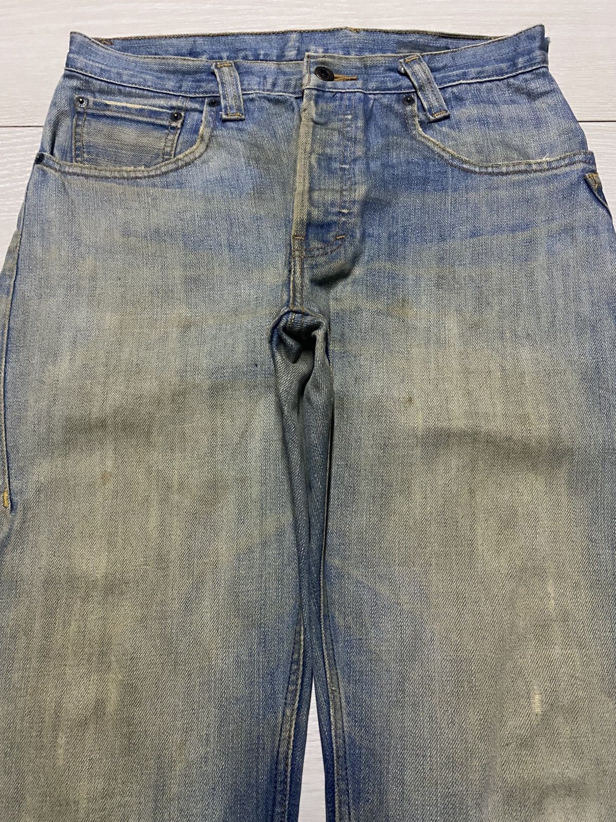 Volcom Vintae Volcom Crazy Mud Wash Distressed Baggy Jeans Size US 31 - 3 Thumbnail