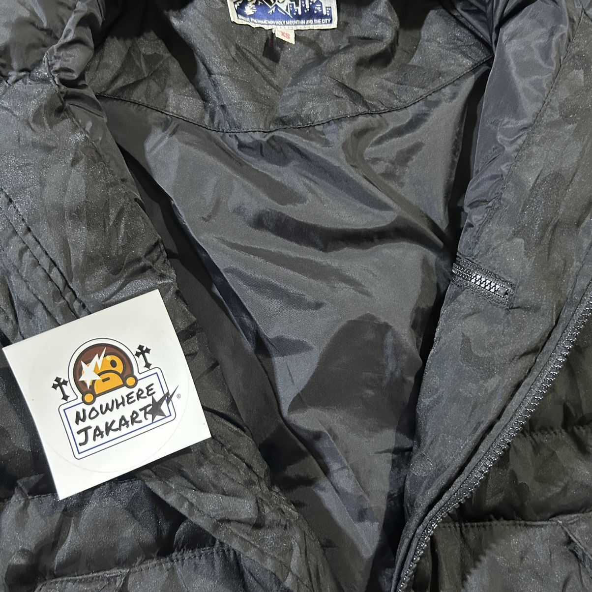 Bape Jacquard Camo Down Hoodie Jacket Size XS / US 0-2 / IT 36-38 - 7 Thumbnail