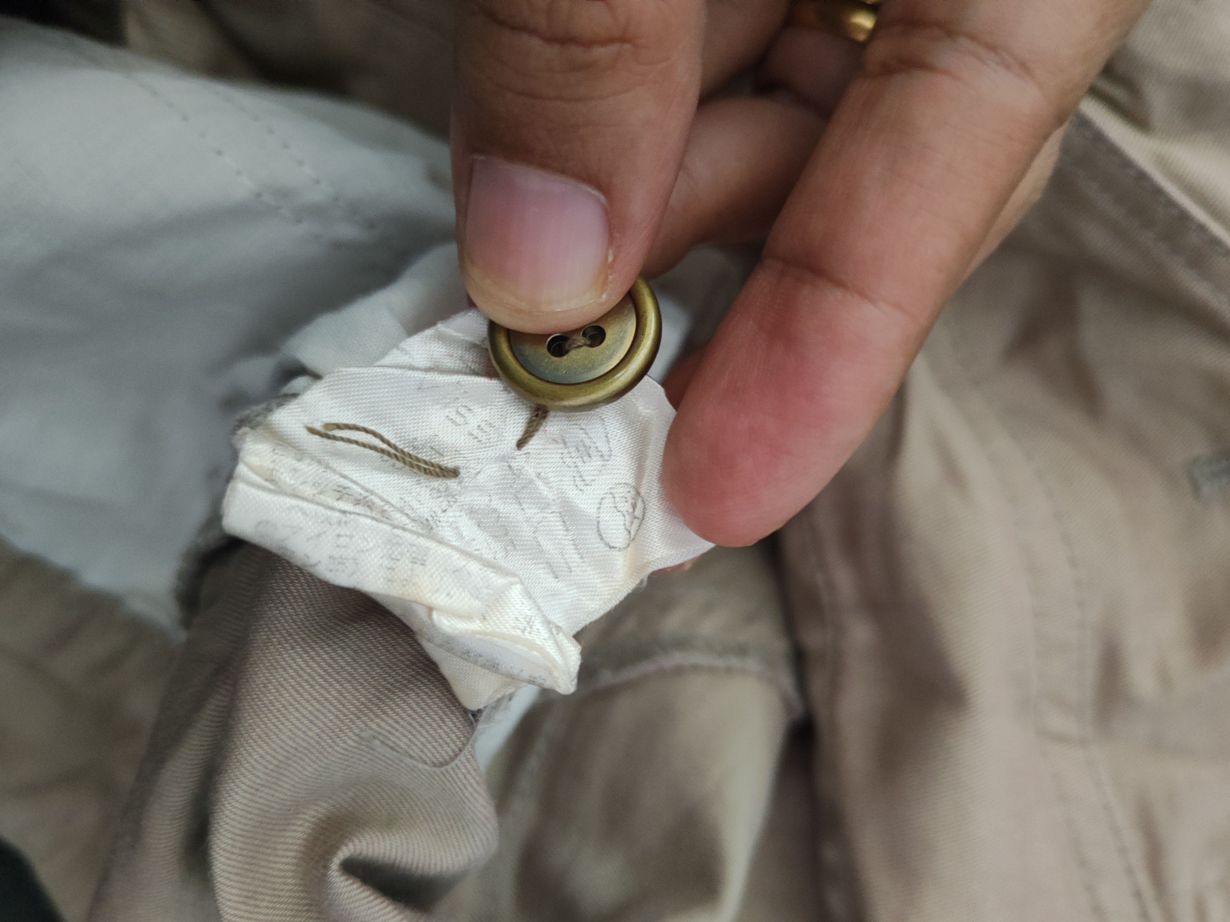 Japanese Brand DL Miss Alice Beige Multipocket Tactical Cargo Pants #478 Size 27" / US 4 / IT 40 - 13 Thumbnail