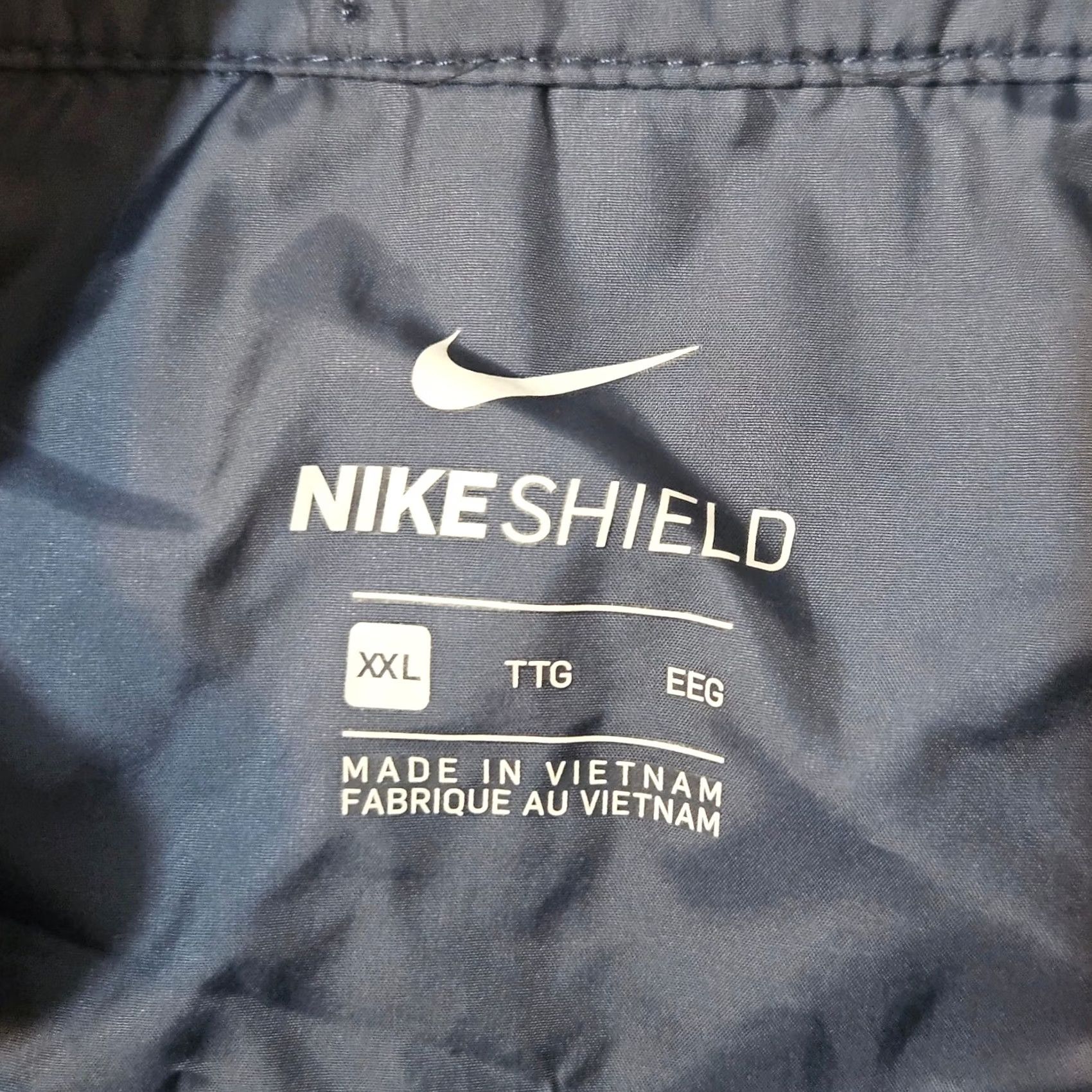 Nike Nike Shield Golf Jacket Mens Size 2XL Navy Blue Full Zip Lightweight 892274-010 Size US XXL / EU 58 / 5 - 4 Thumbnail