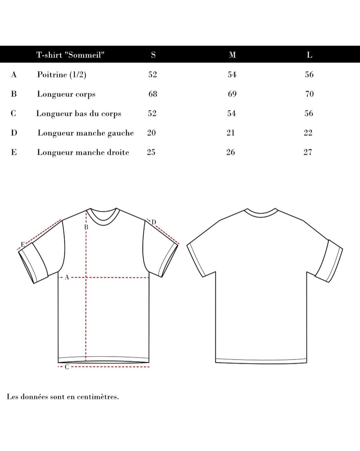 Other T-shirt Hypnos "Sommeil" - S,M,L Size US L / EU 52-54 / 3 - 7 Thumbnail