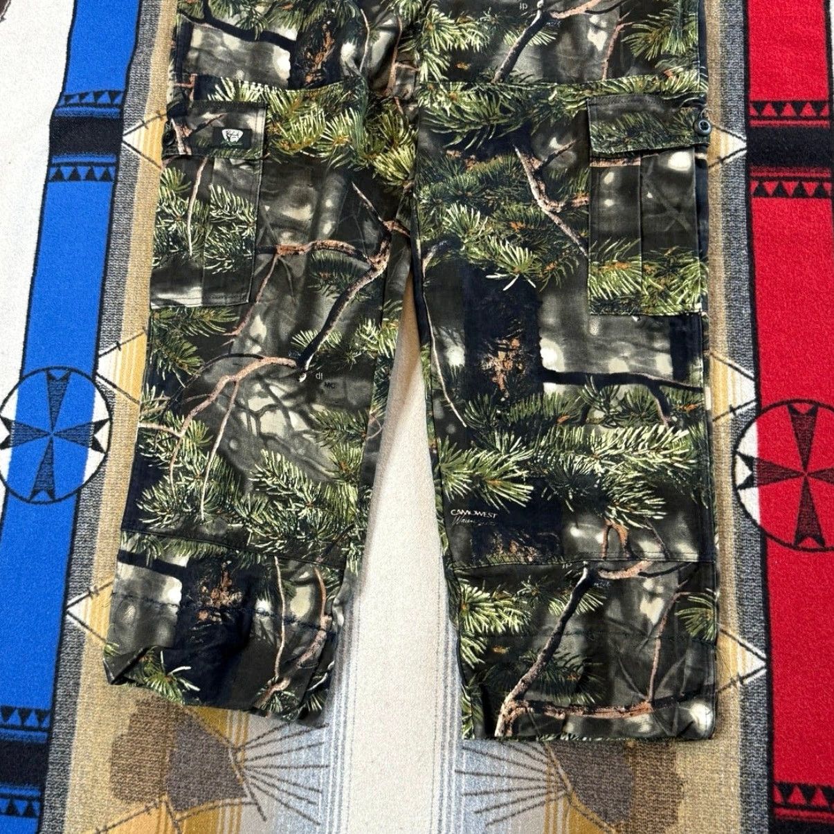 Dickies VINTAGE Dickies Camouflage Cargo Pants Men 38x27 Regular Black 90s Hunting Outdoor Camo Camouflage Pants Mens Size US 38 / EU 54 - 7 Thumbnail