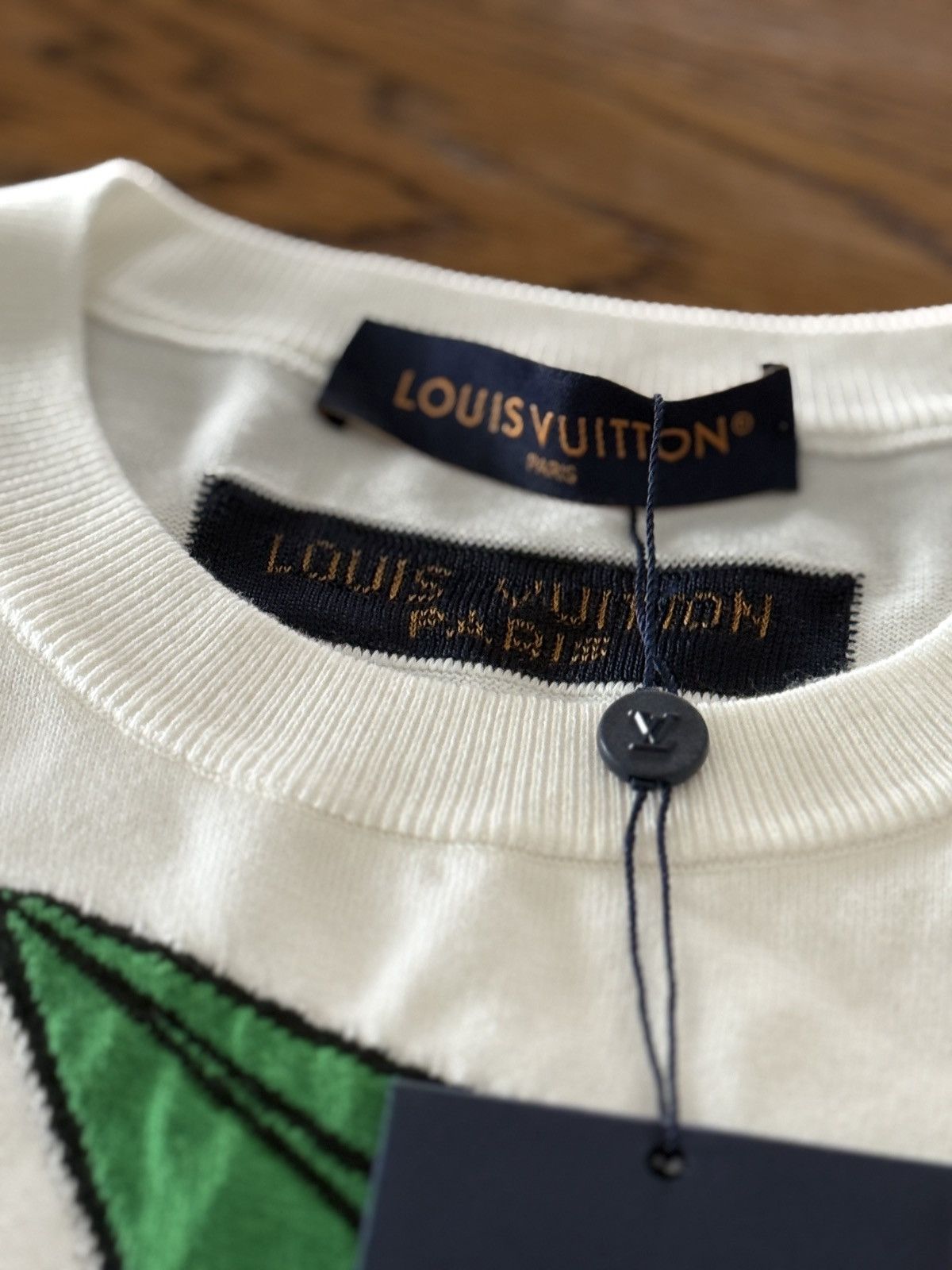 Louis Vuitton Louis Vuitton Monogram Comics Intarsia T-Shirt Size US L / EU 52-54 / 3 - 2 Thumbnail