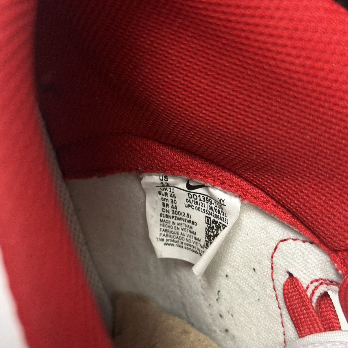 Nike Nike University Red Hi-top Dunk Size US 12 / EU 45 - 10 Thumbnail