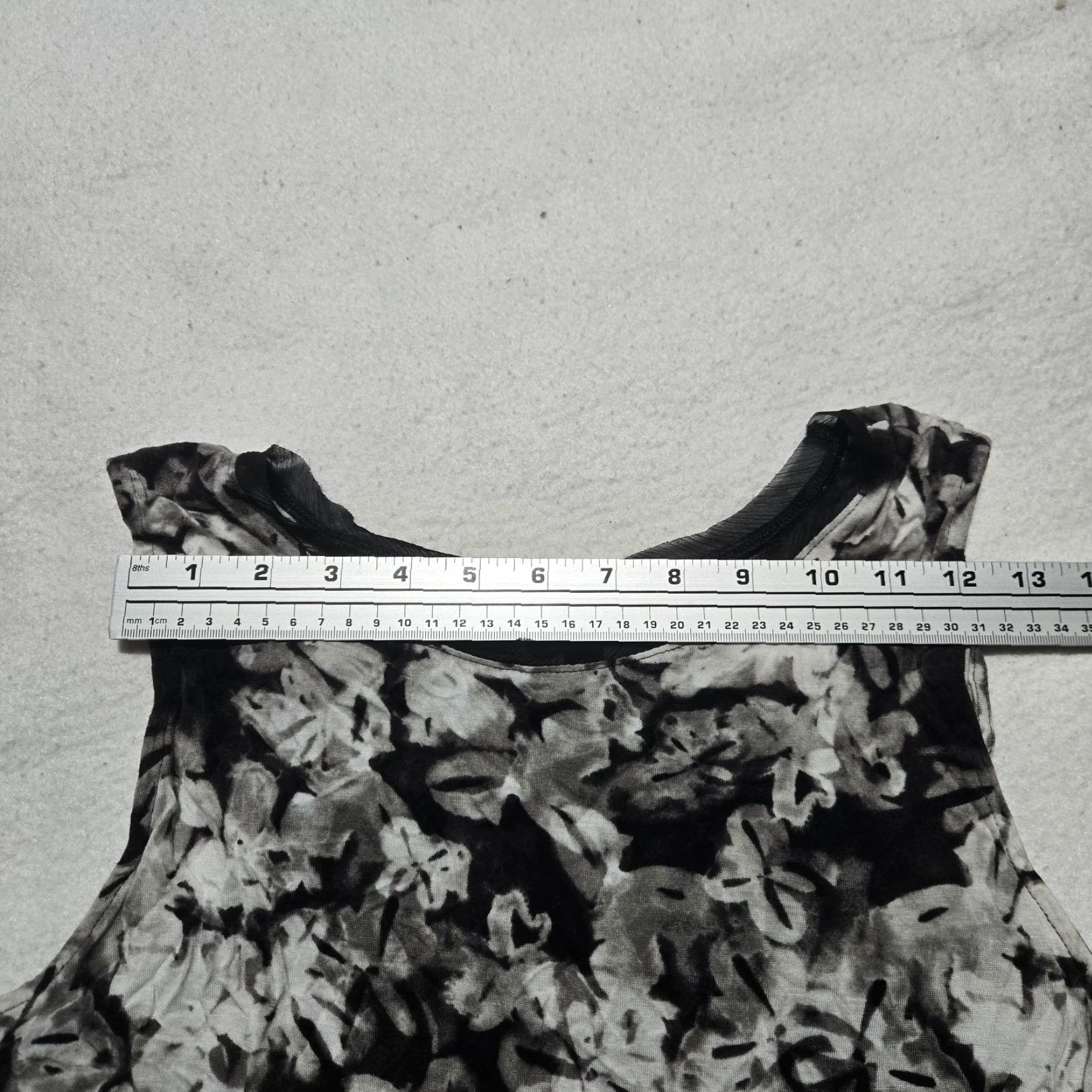 Vintage Simply Vera Wang Shirt Adult L Black Gray Floral Flowers Women's Size L / US 10 / IT 46 - 5 Thumbnail