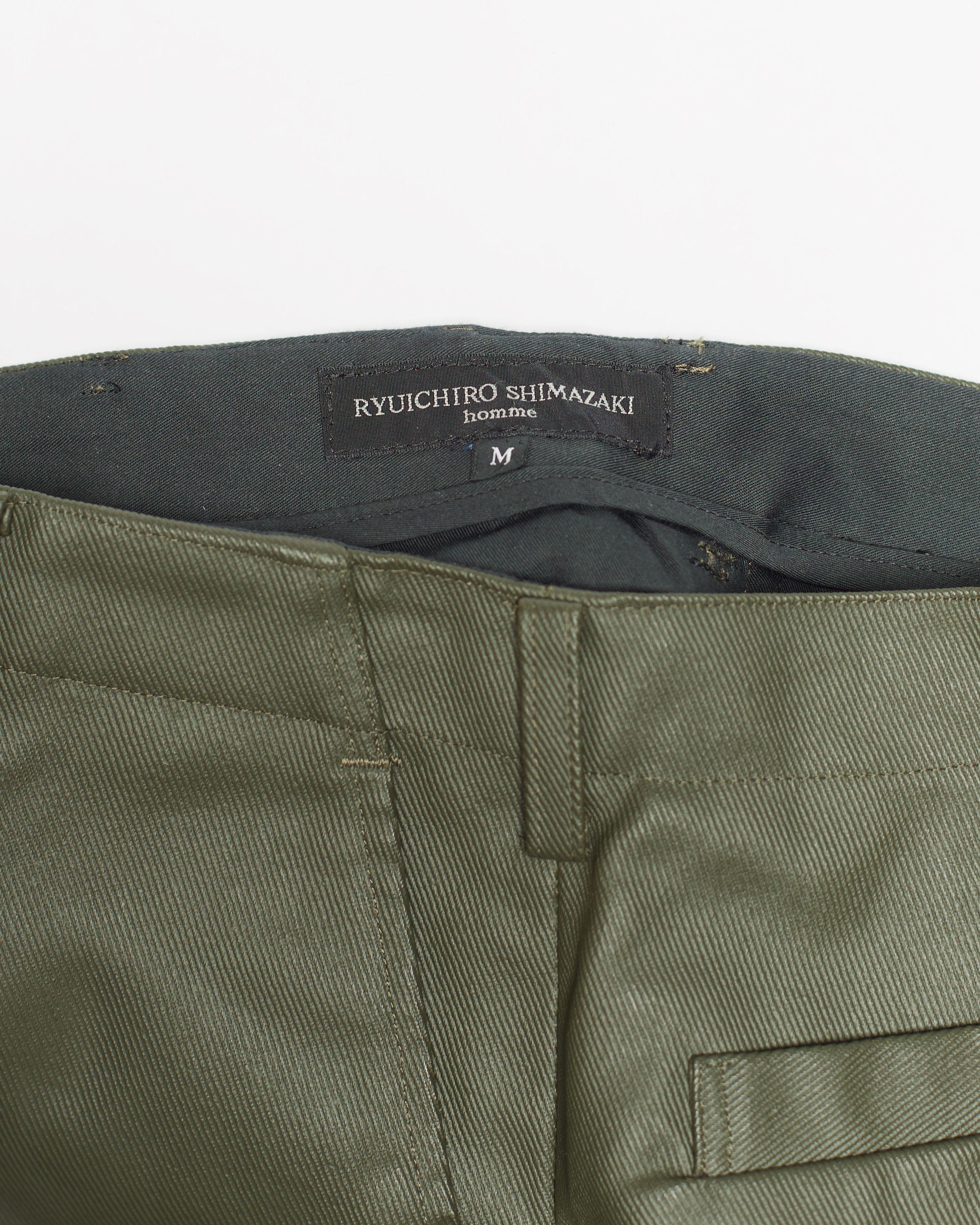Ryuichiro Shimazaki Ryuichiro Shimazaki Homme AW 1998/99 Waxed Anatomical Pants Size US 29 - 4 Thumbnail