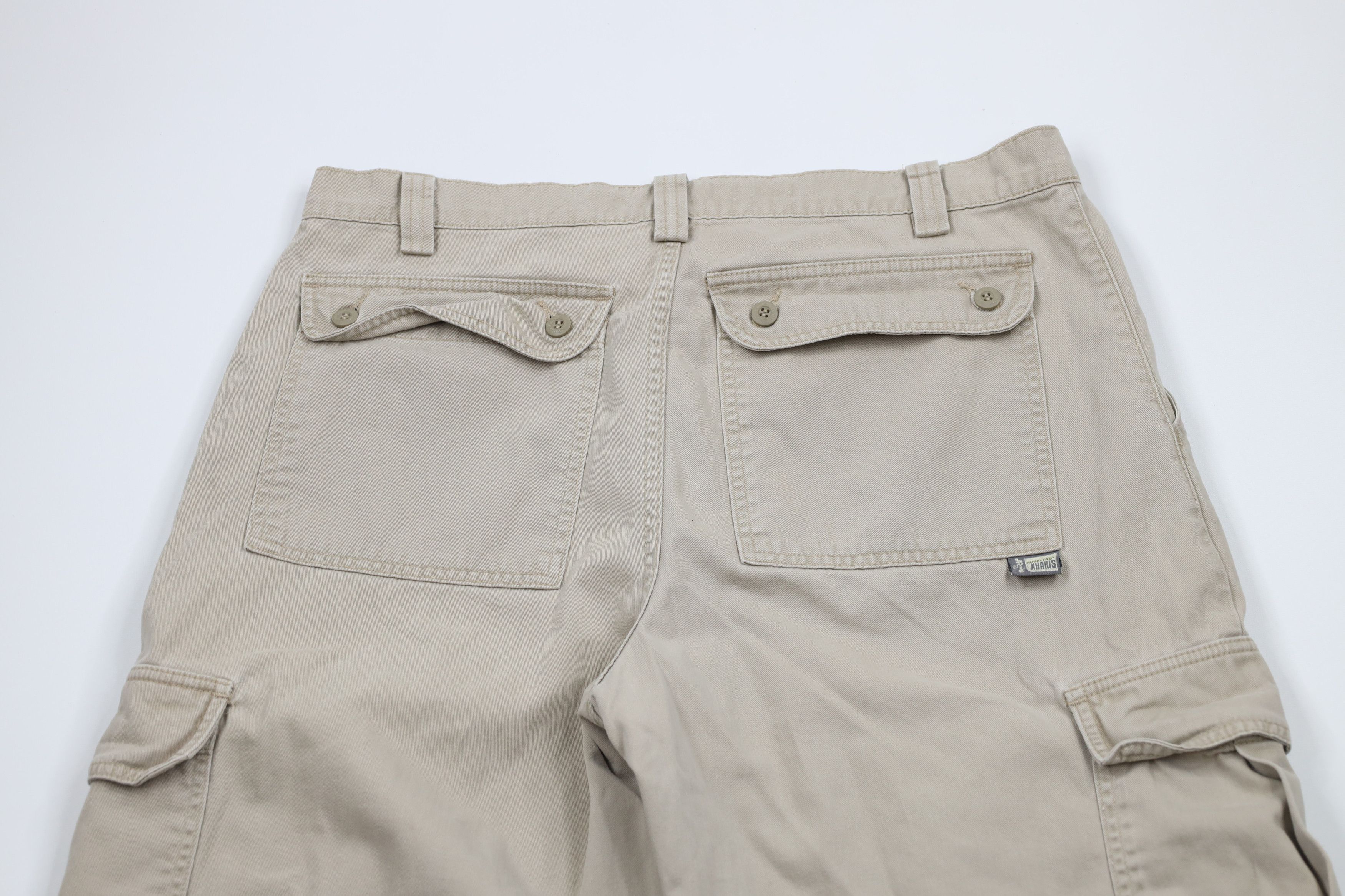 Levi's × Vintage Vintage 90s Levis SilverTab Fit Wide Leg Cargo Pants Beige Size US 36 / EU 52 - 12 Thumbnail