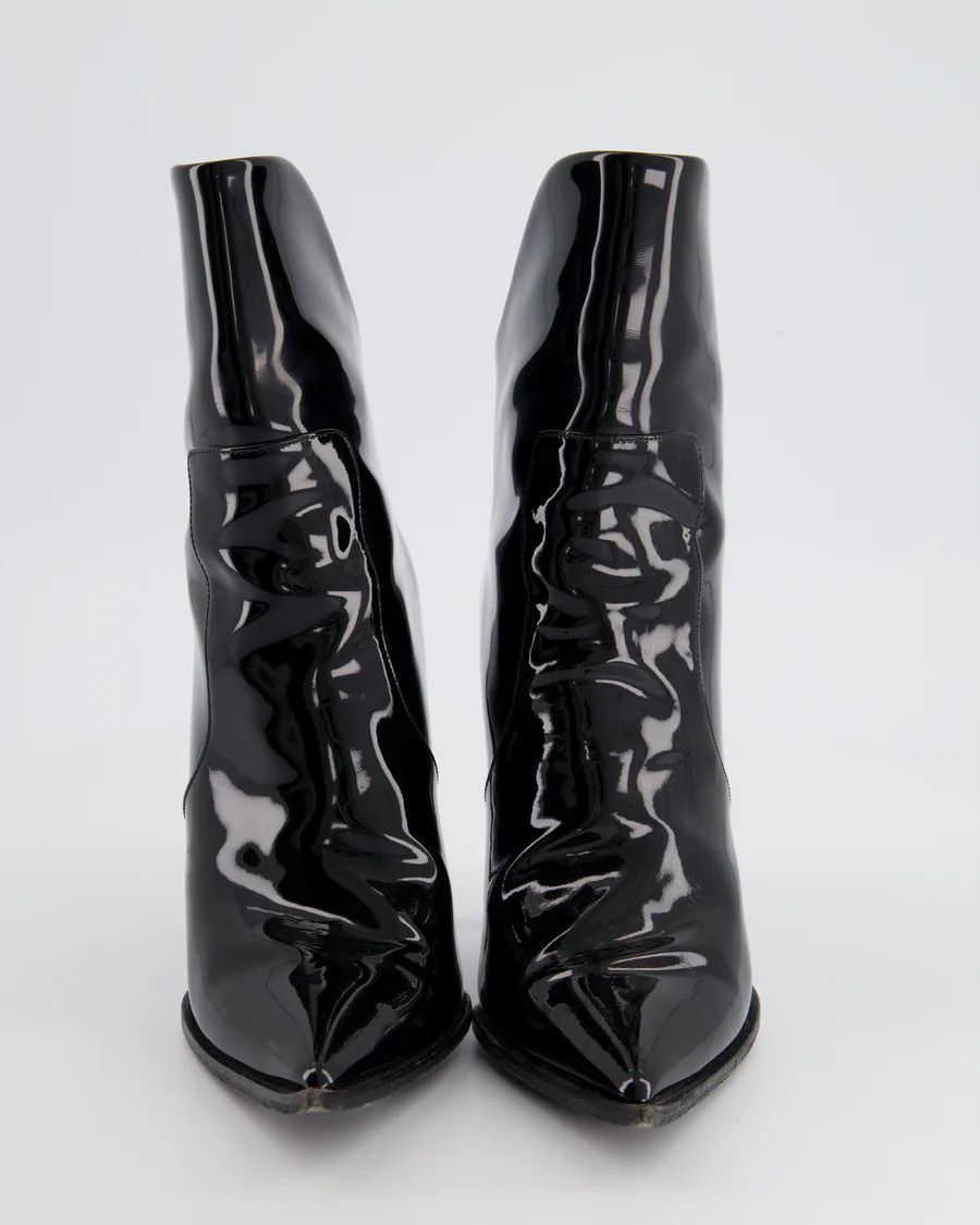 Dolce & Gabbana o1y0825 Spike Heel Ankle Boots in Black Size US 5.5 / IT 35.5 - 4 Thumbnail