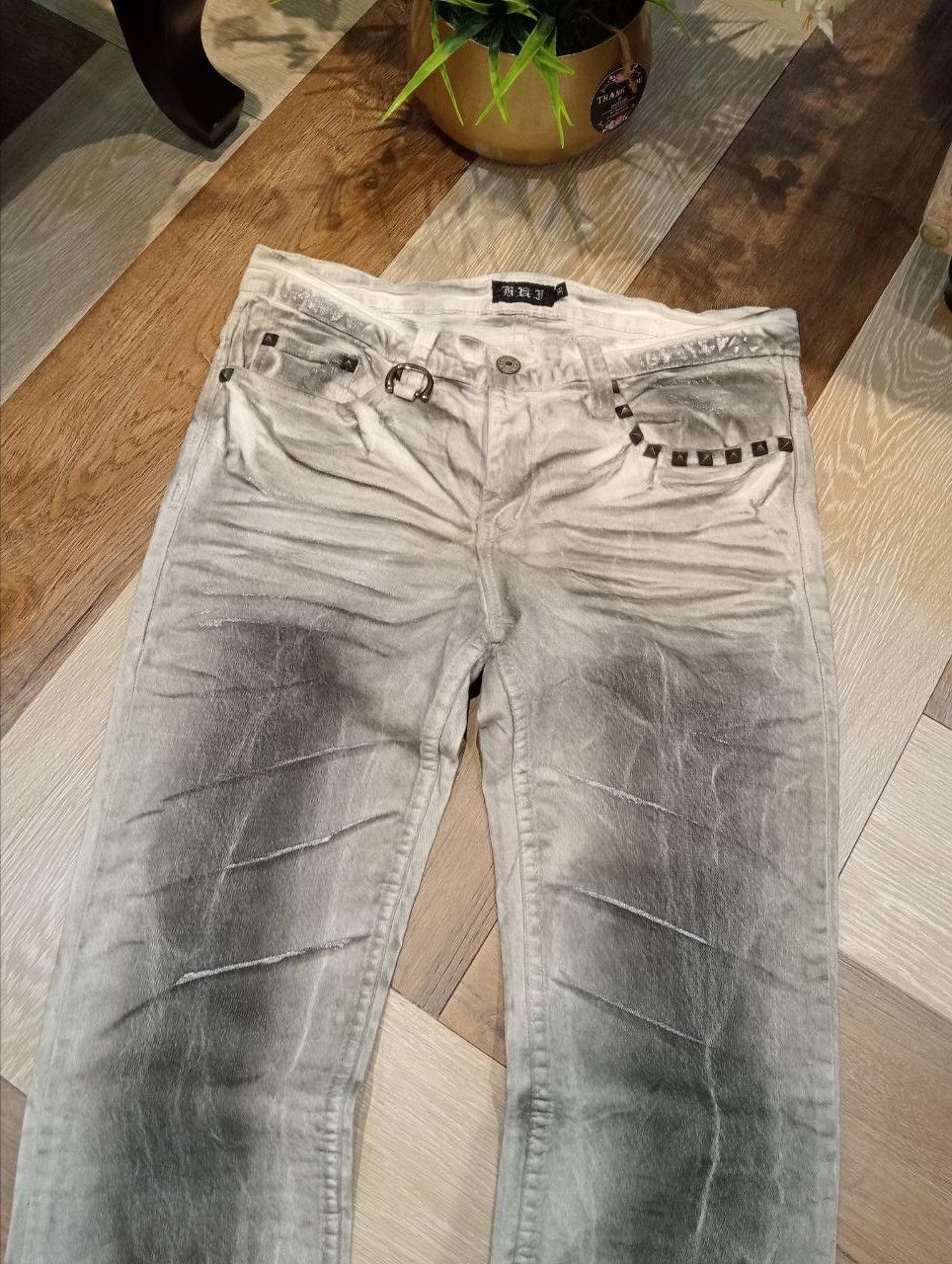 Japanese Brand K.U.I ASH PUNK CREASE CLOUDY COAT DENIM - SIZE 30 Size US 30 / EU 46 - 4 Thumbnail
